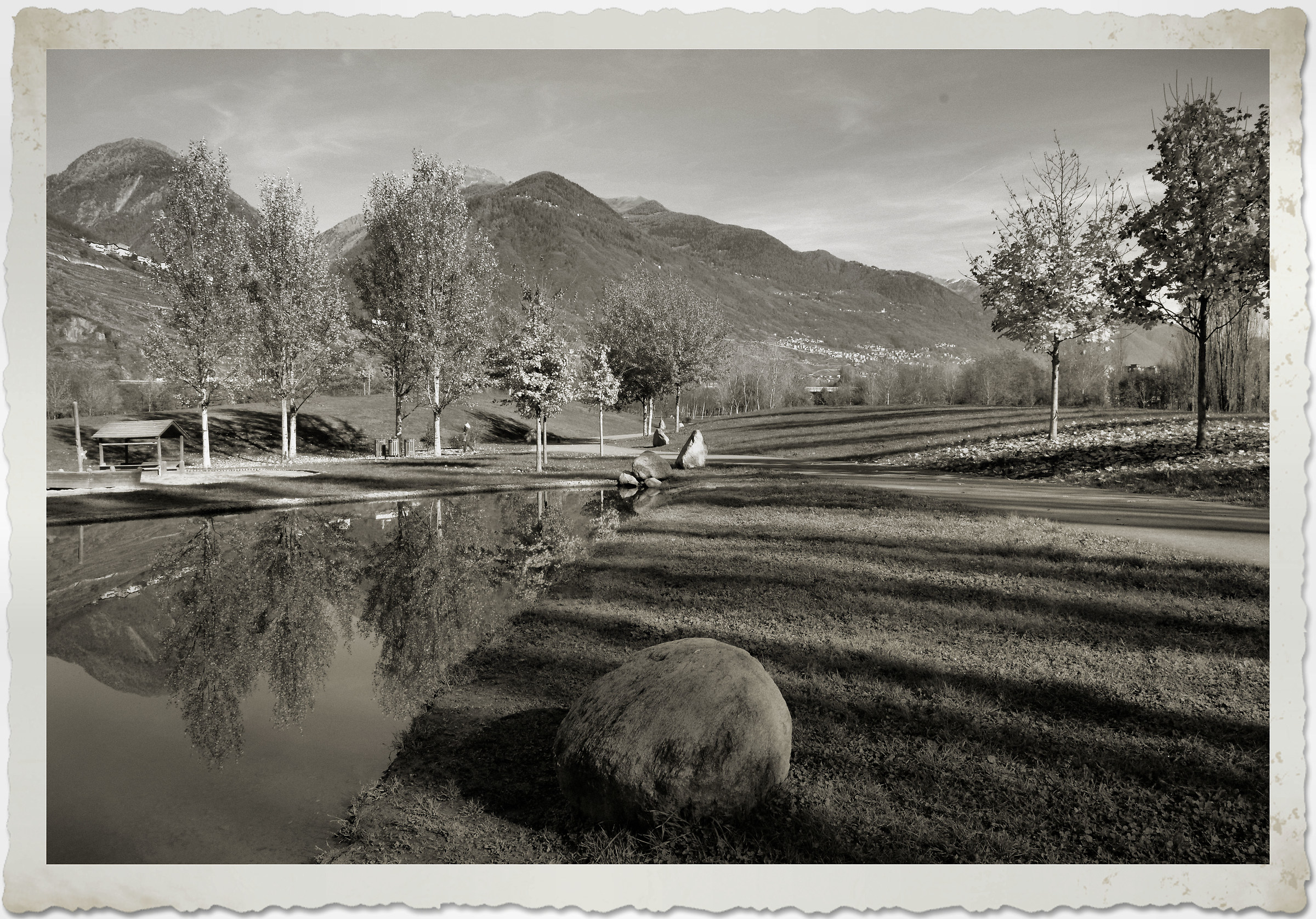 One day while walking in the park