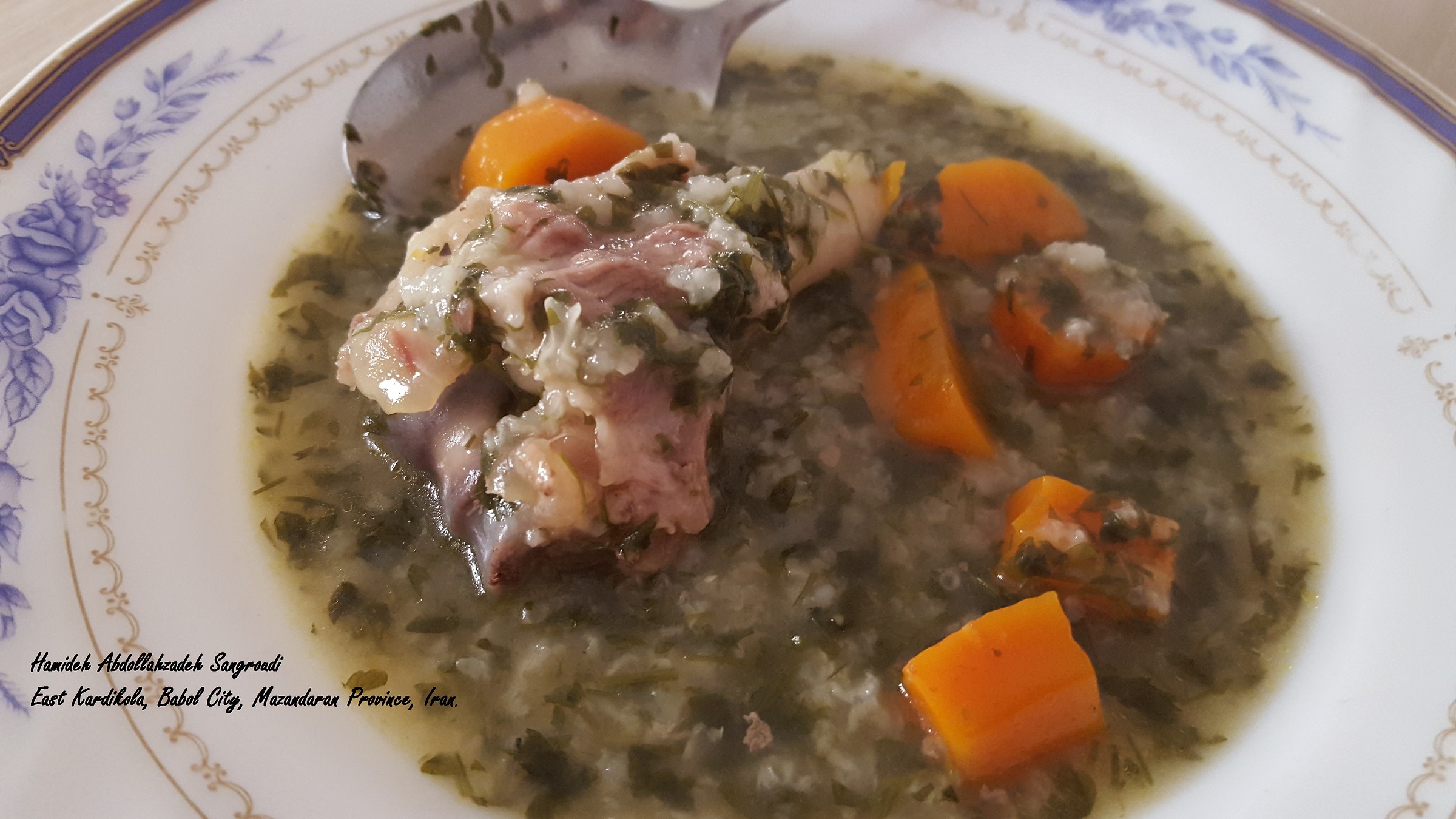 Mio figlio (Abolfazl) zuppa