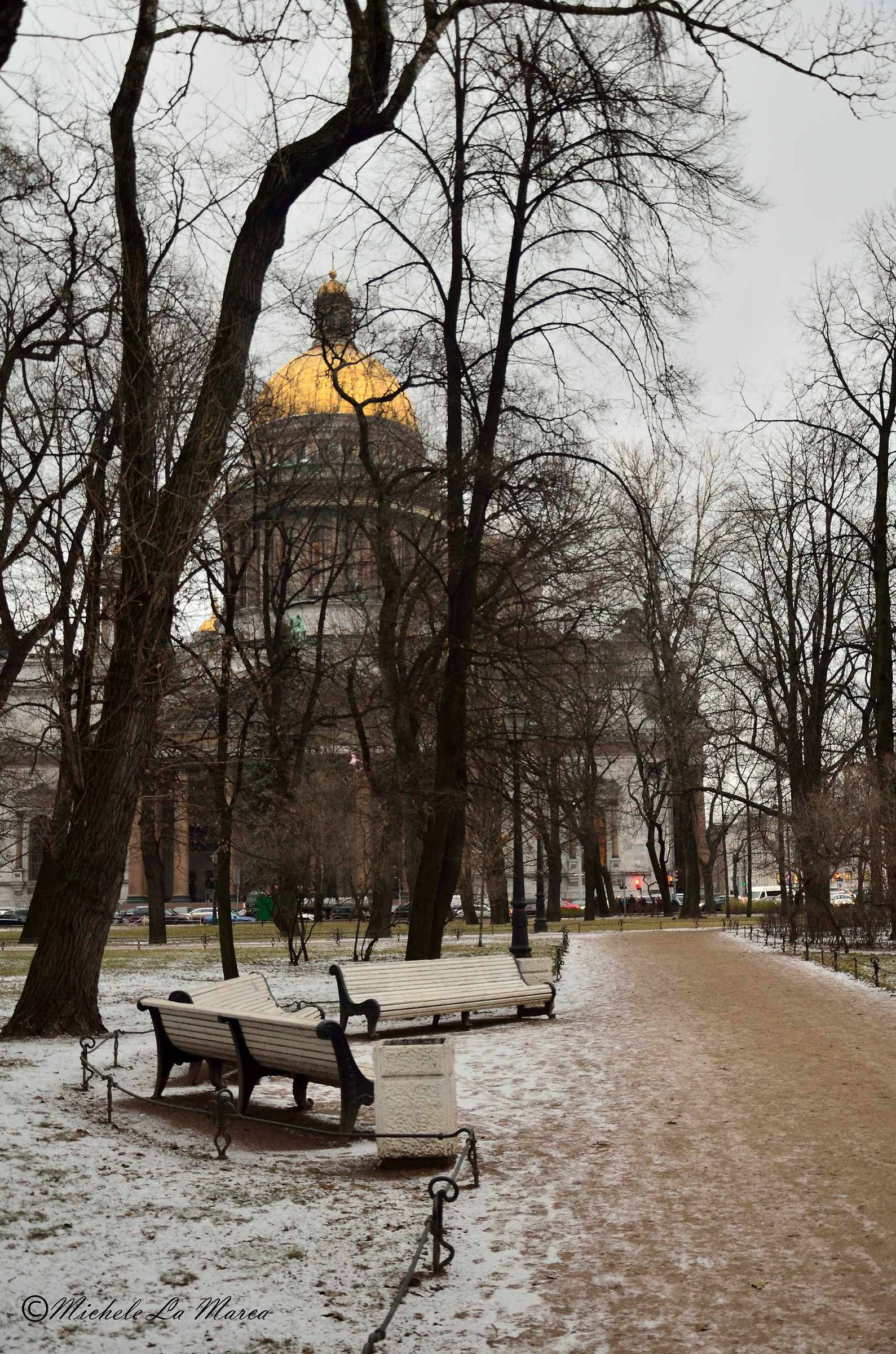 Scorcio invernale di San Pietroburgo