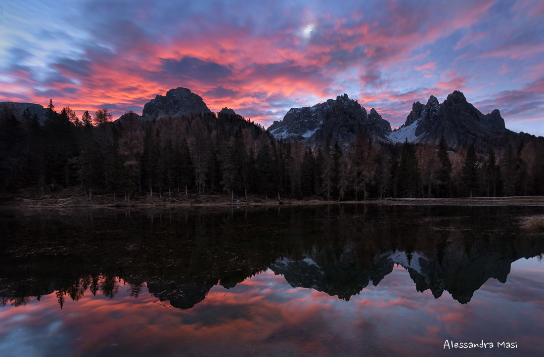 Explosion over Cadini Misurina