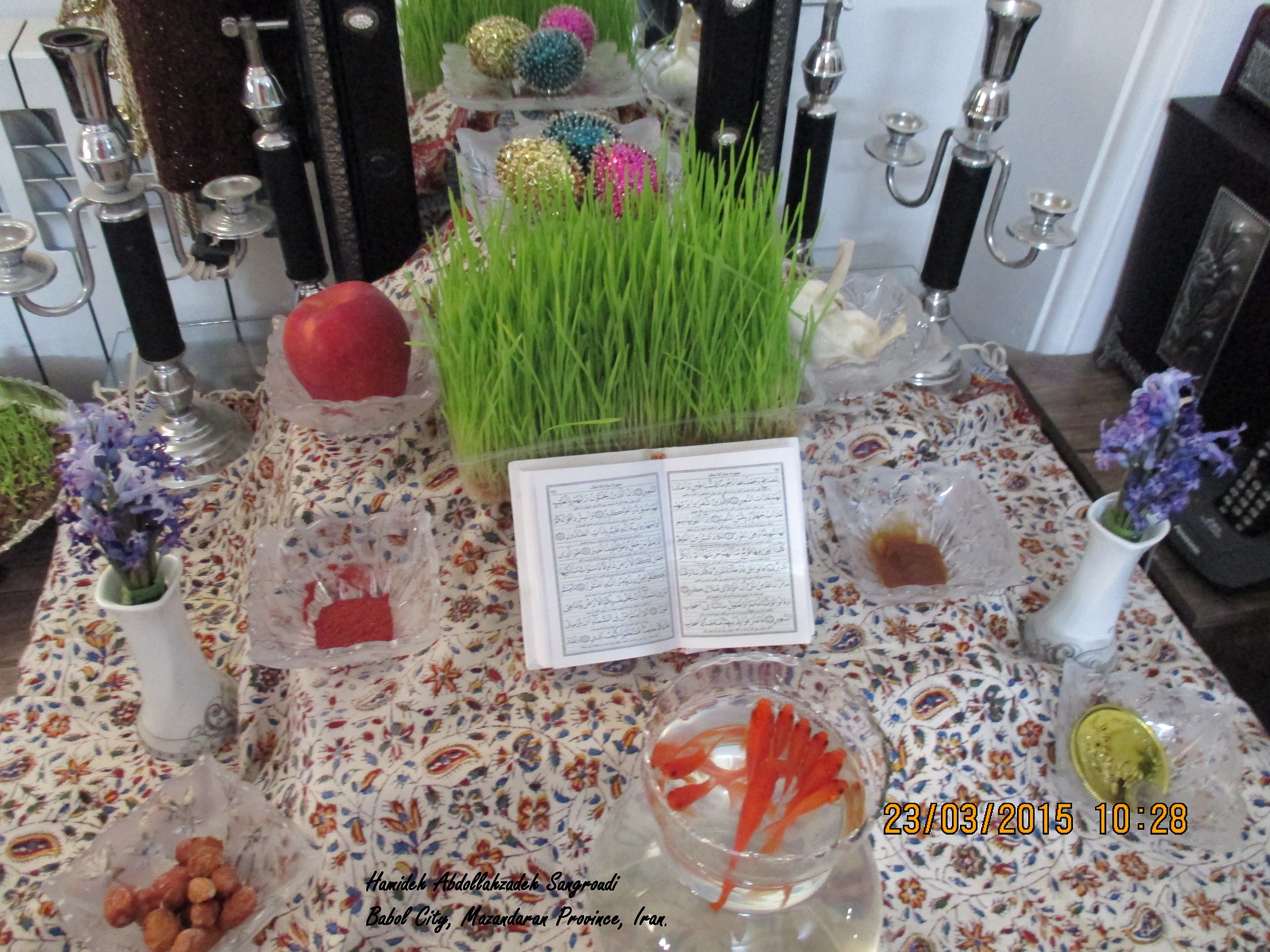 Il mio manico-sin tovaglia in Noroz