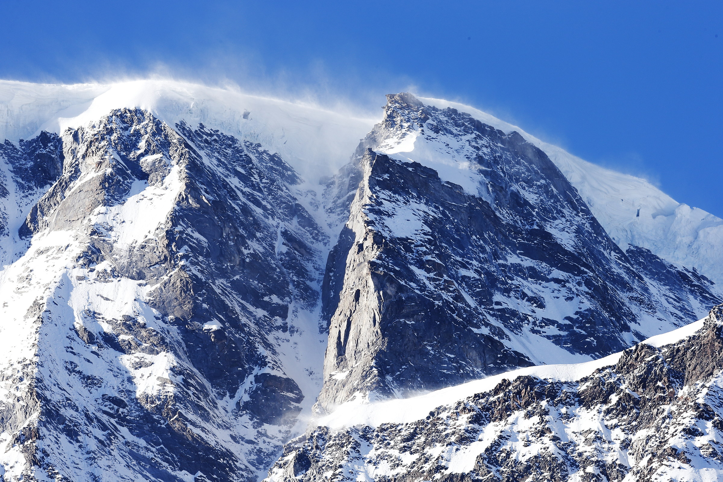 Detail of the Monte Rosa seen from Pecetto (Macugnaga)