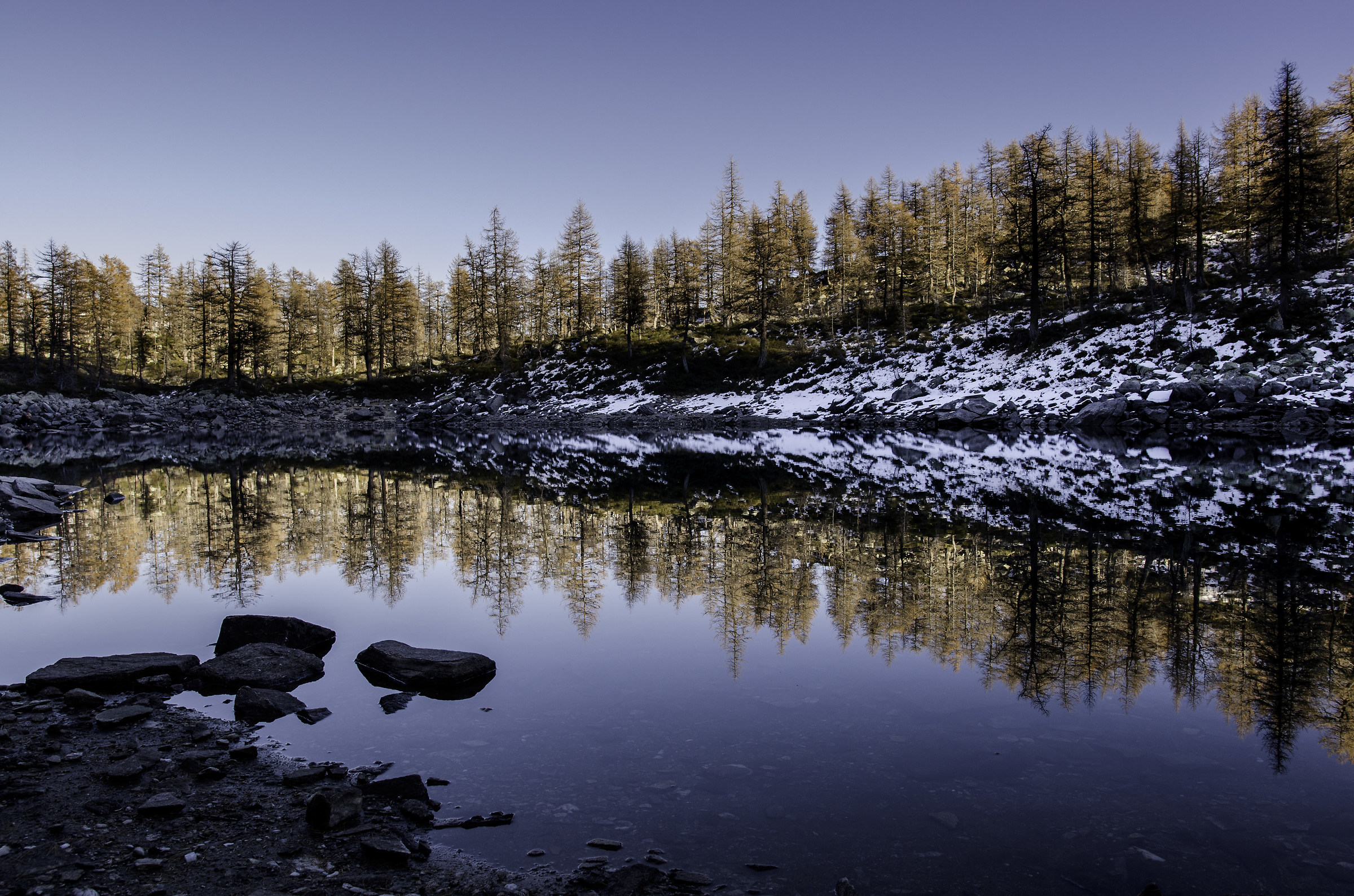 Reflections in Alpe Devero, Black Lake