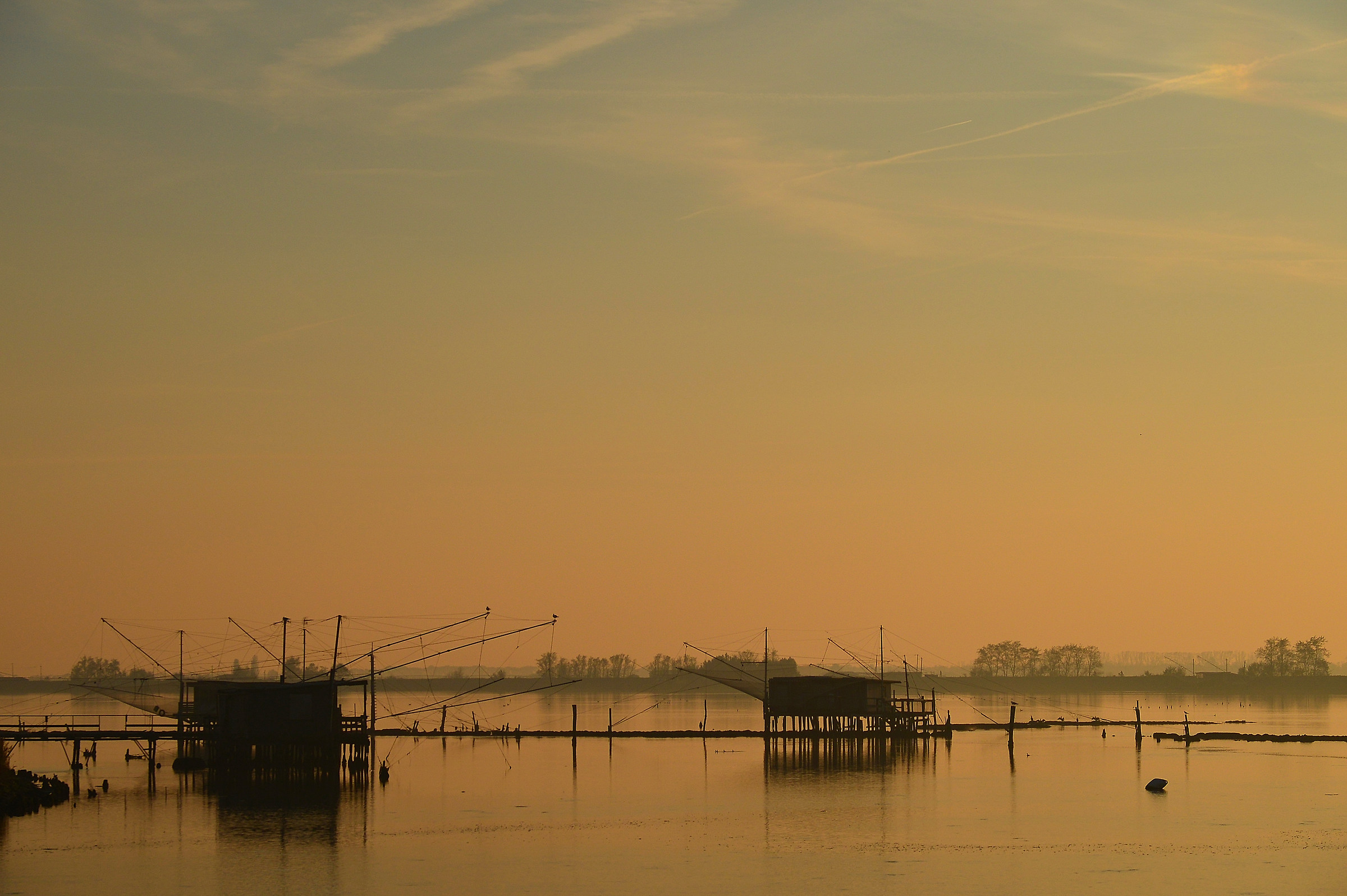 tramonto sulla laguna