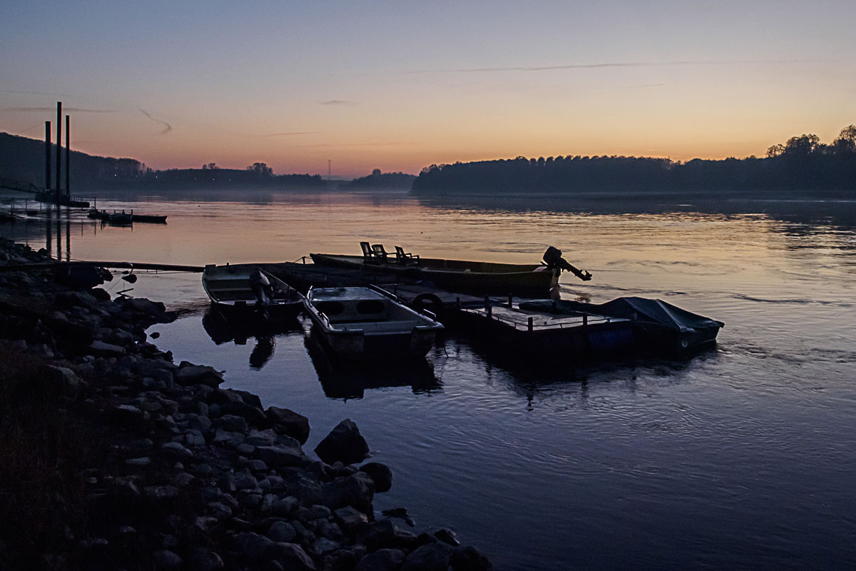 Un po' di Po al tramonto