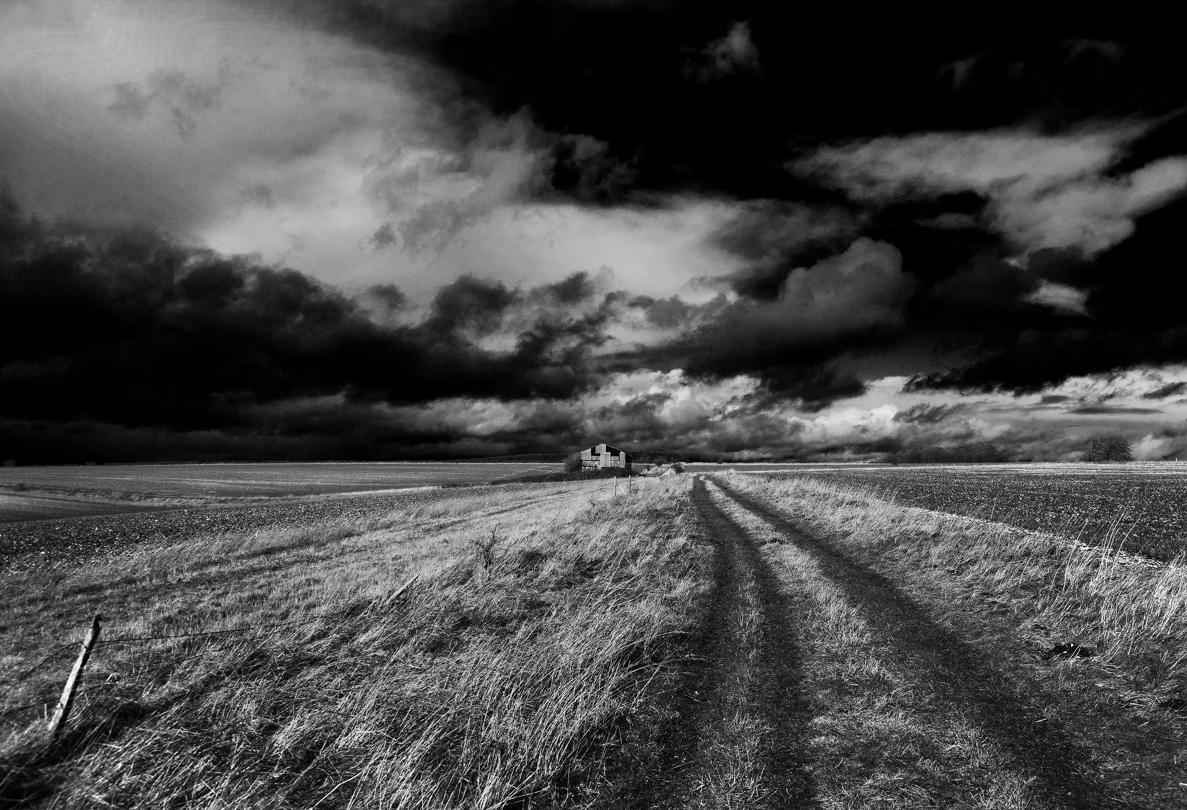 Track, Barn, Sky - 2