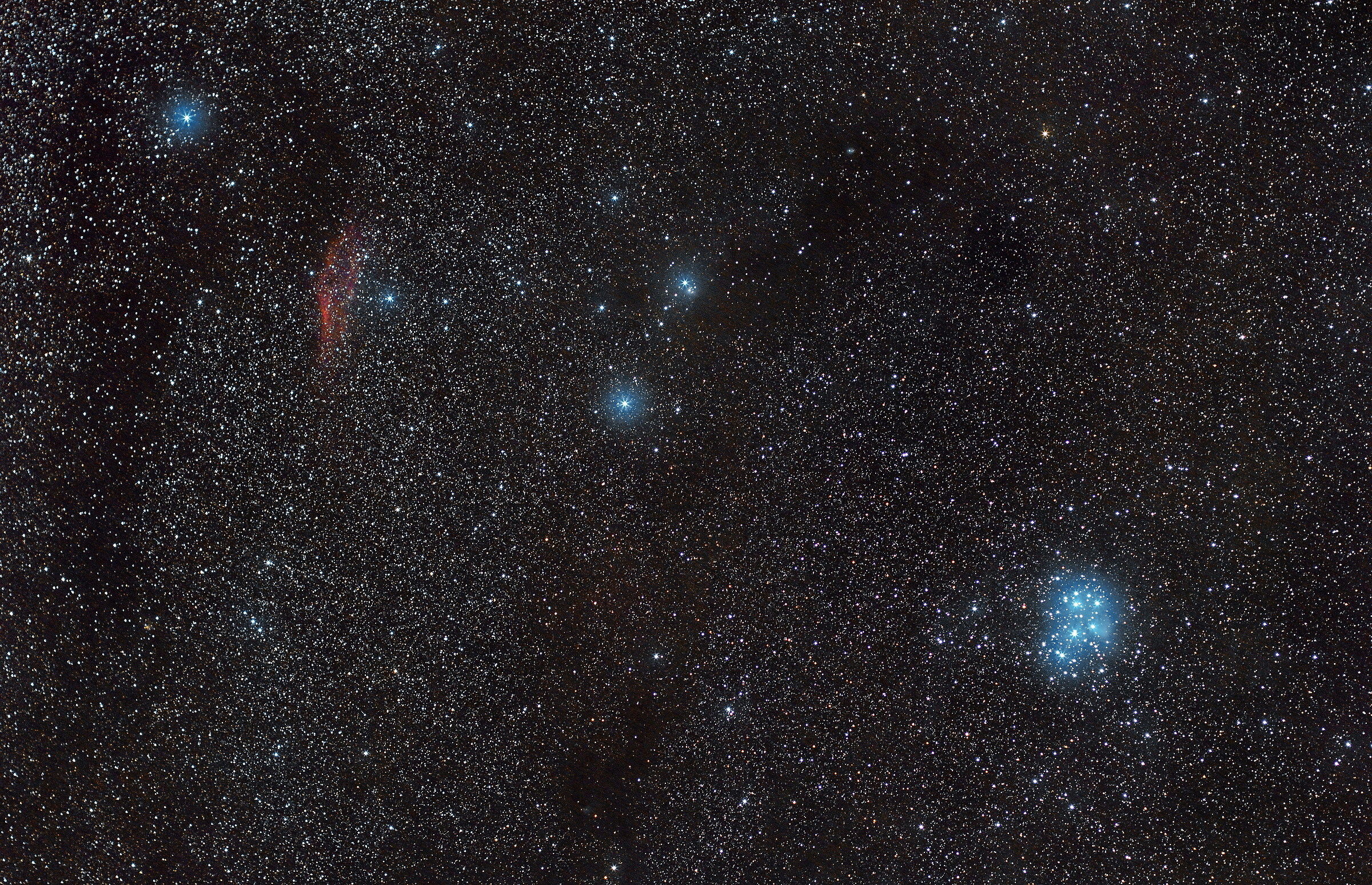 m45, pleiades & ngc1499, california nebula, 26 frames!