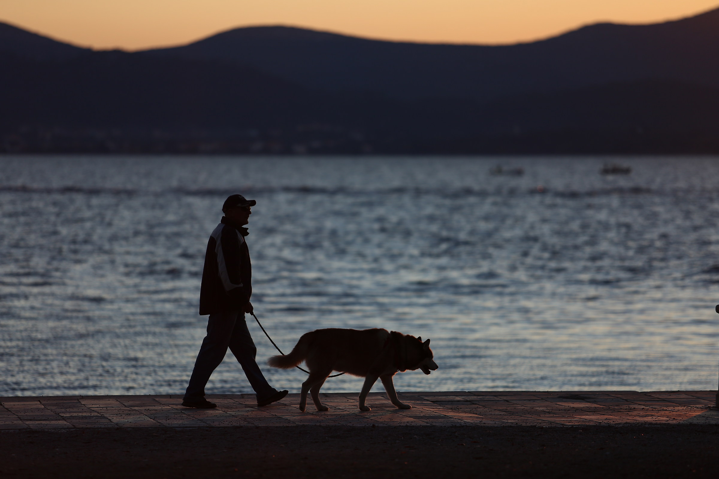 At sunset on the seafront 3