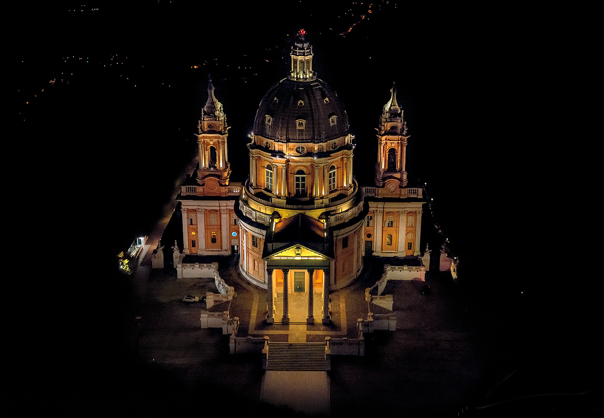 Superga by Night - Fotografia aerea