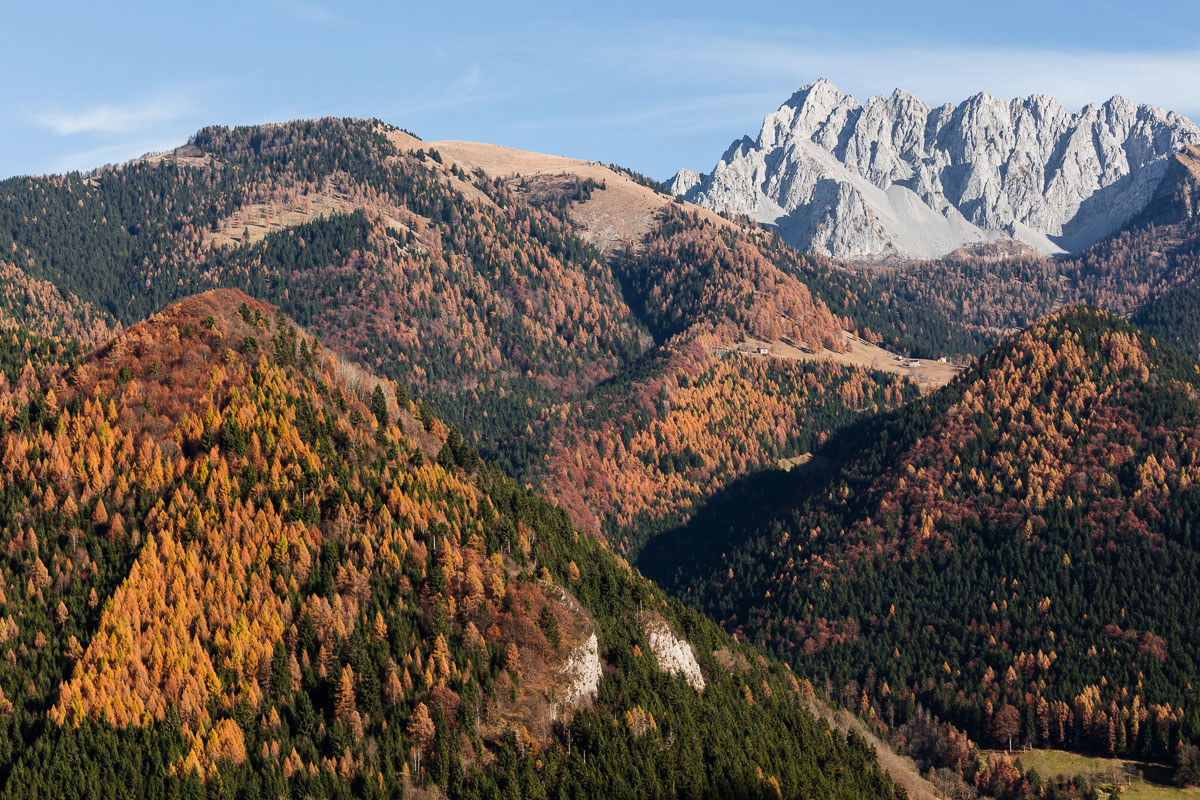 Autumn in Val di Scalve with the Pizzo Camino ...