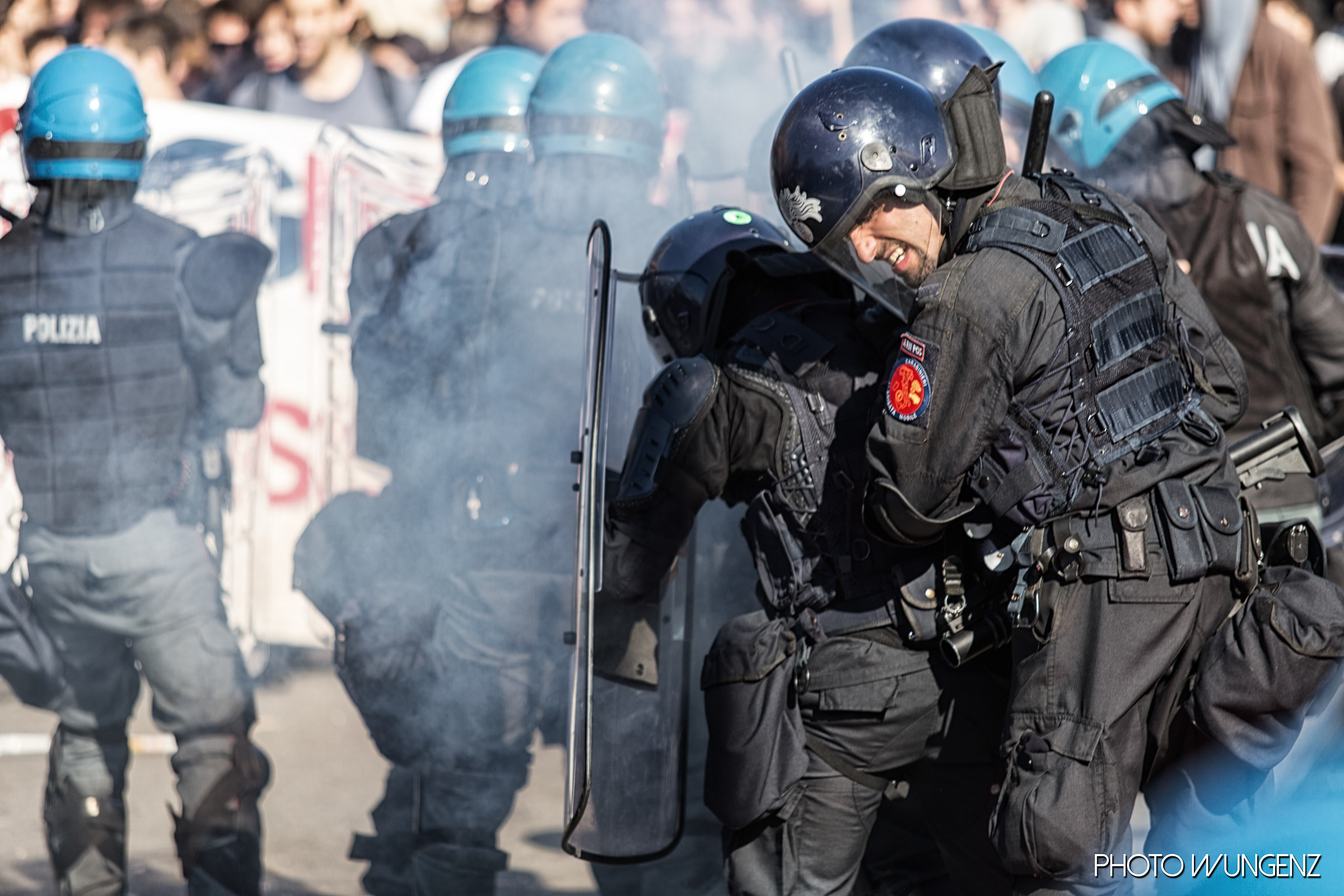 Manifestazione contro la Lega Nord