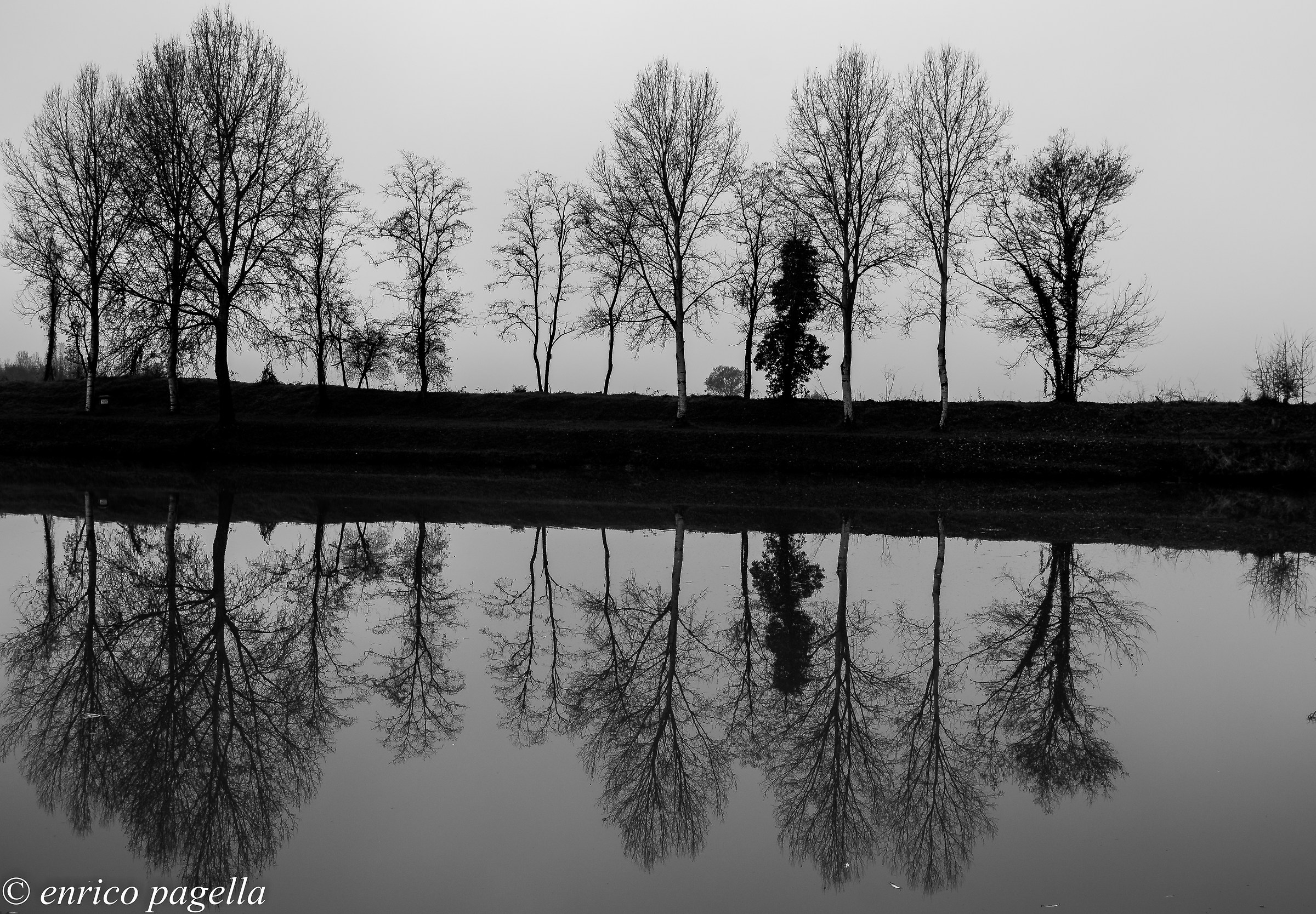 in one autumn day without colors