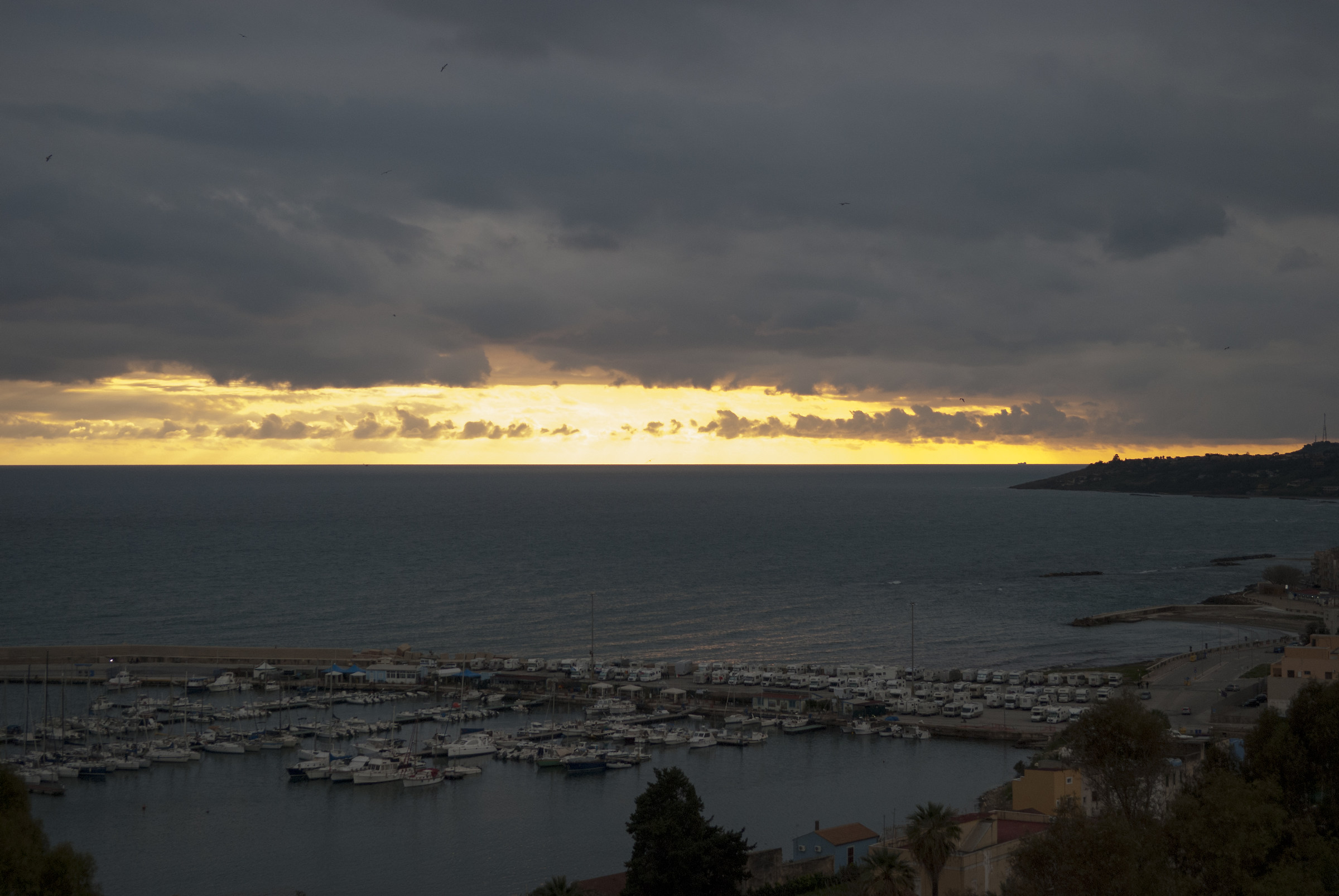 Panorama porto di Sciacca