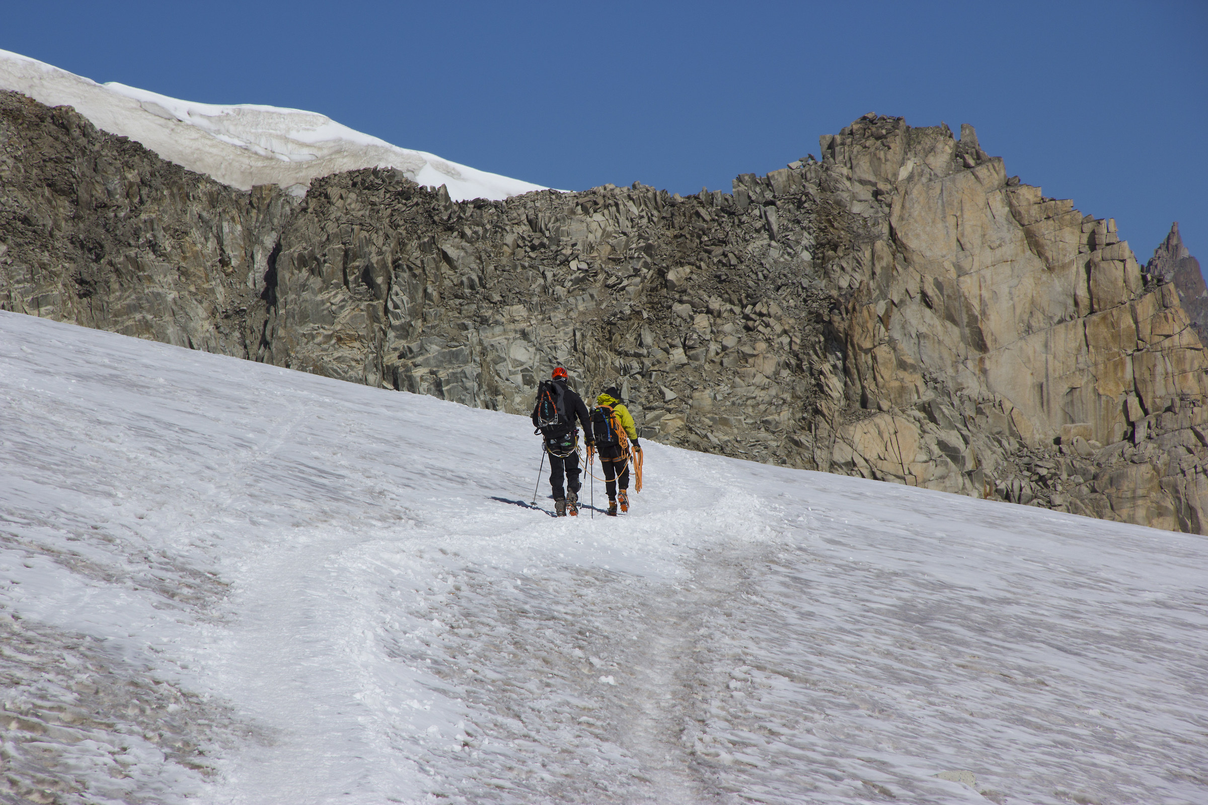 ghiacciai del monte bianco