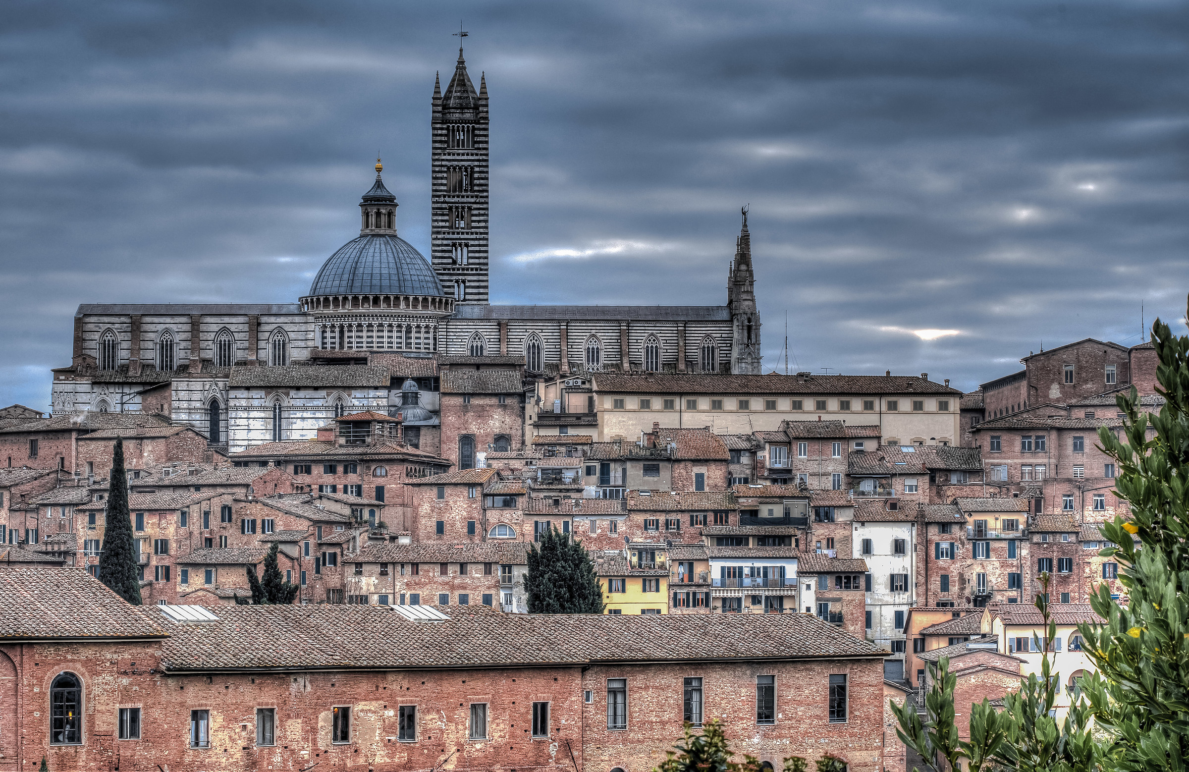 Siena in an autumn morning ...