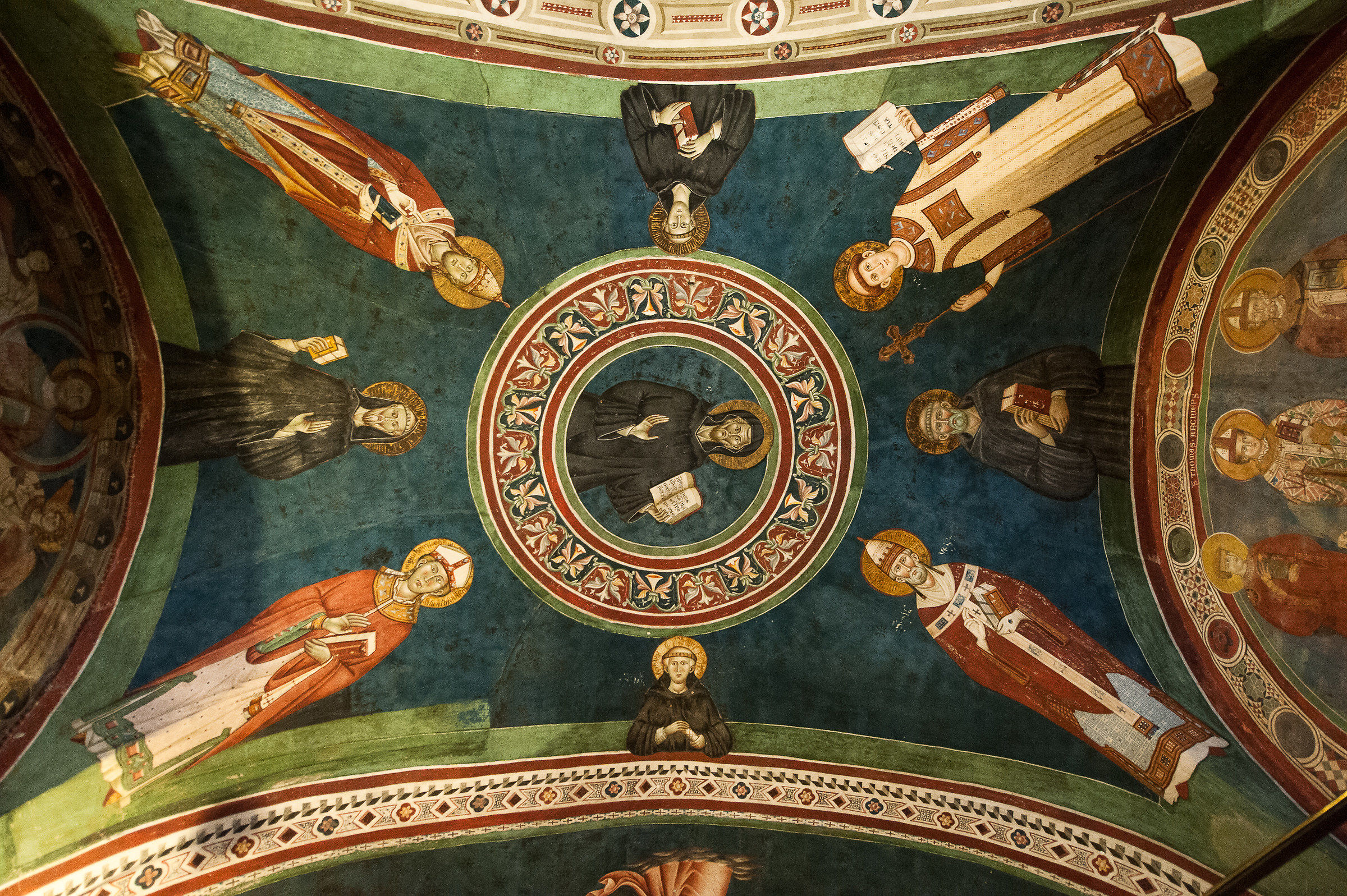 Subiaco (Rm)-Affreschi interno Monast. S.Benedetto