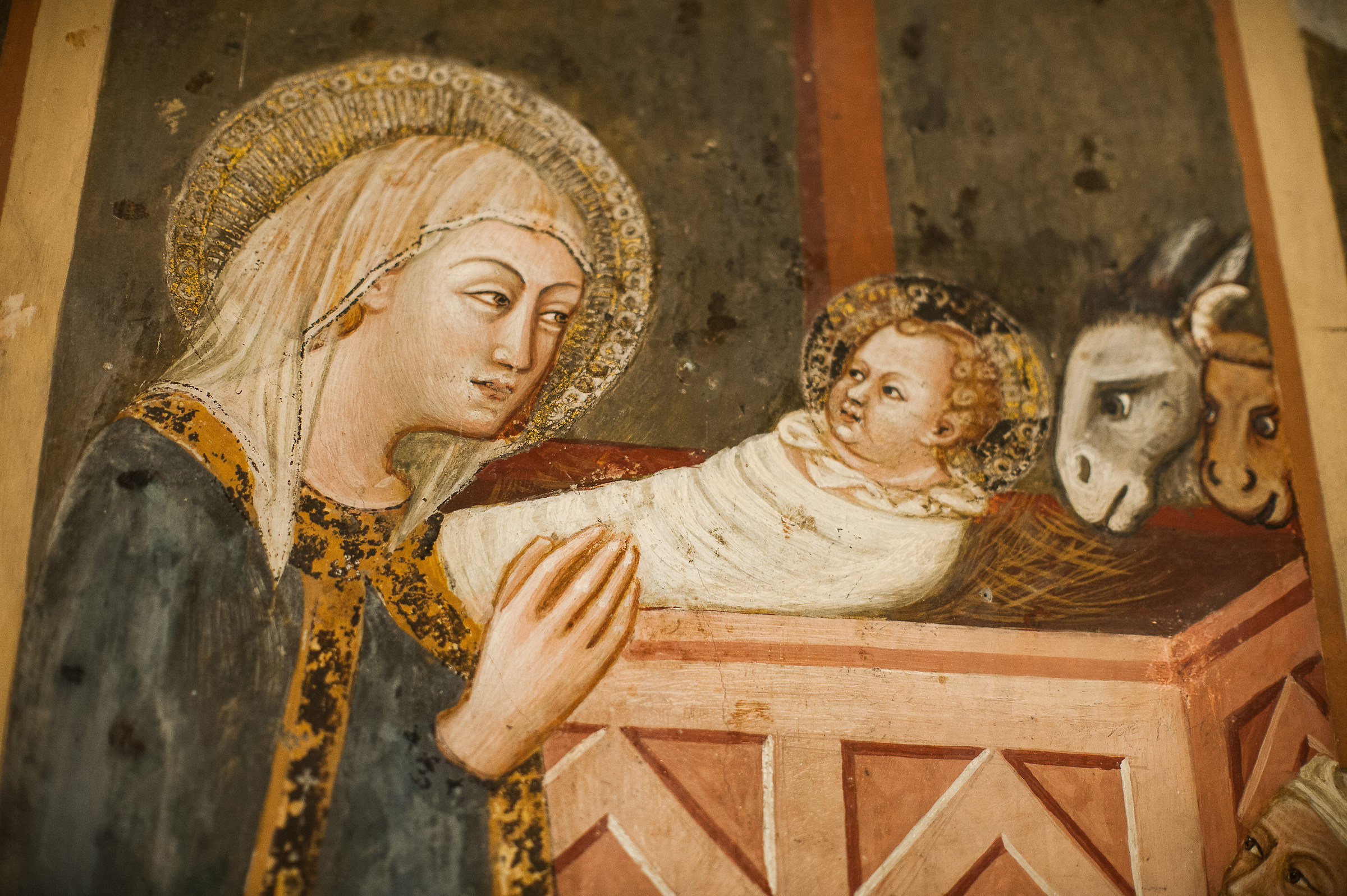 Subiaco (Rm)-Affreschi interno Monast. S.Benedetto