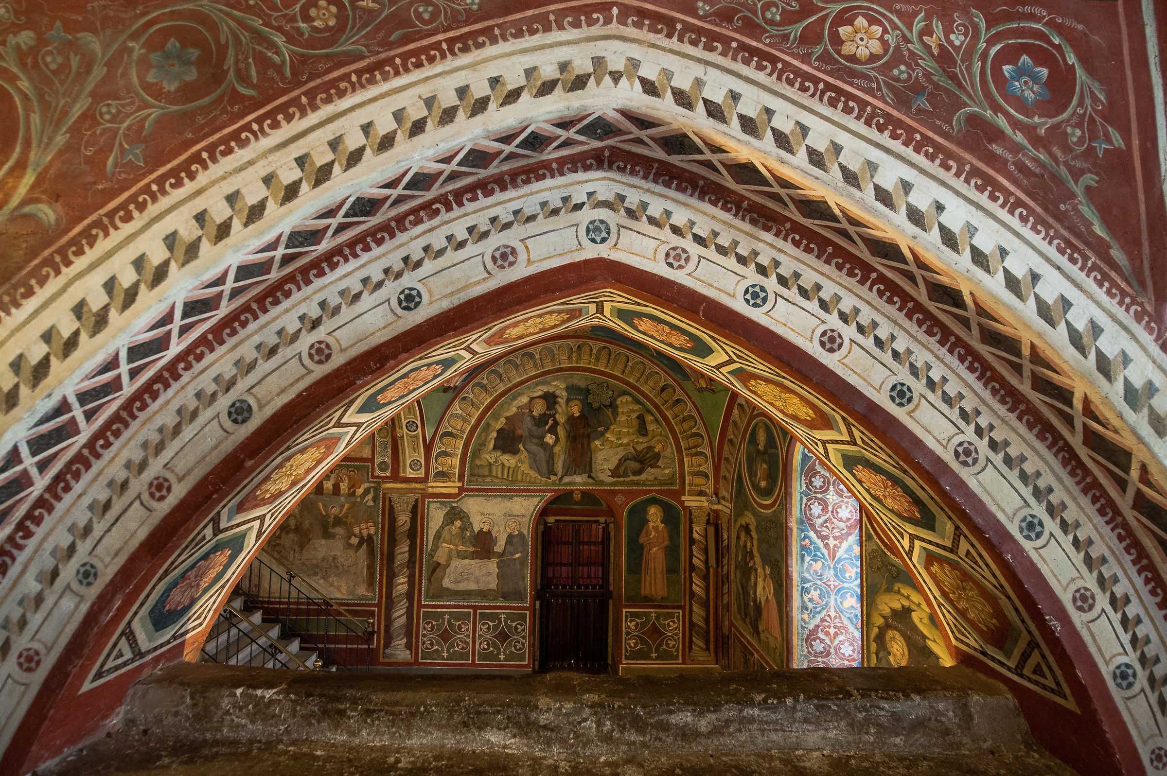 Subiaco (Rm)-Affreschi interno Monast. S.Benedetto