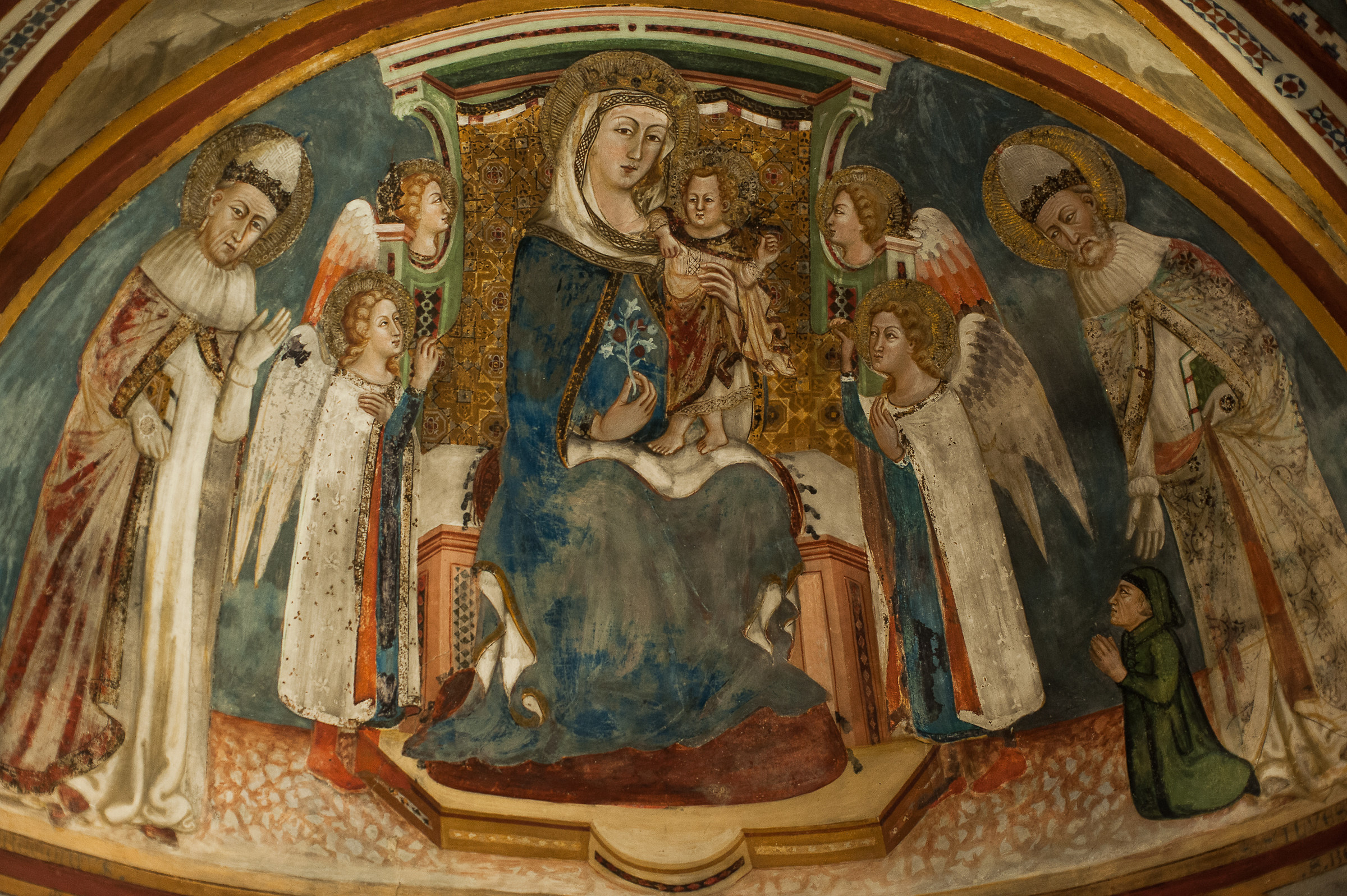 Subiaco (Rm)-Affreschi interno Monast. S.Benedetto