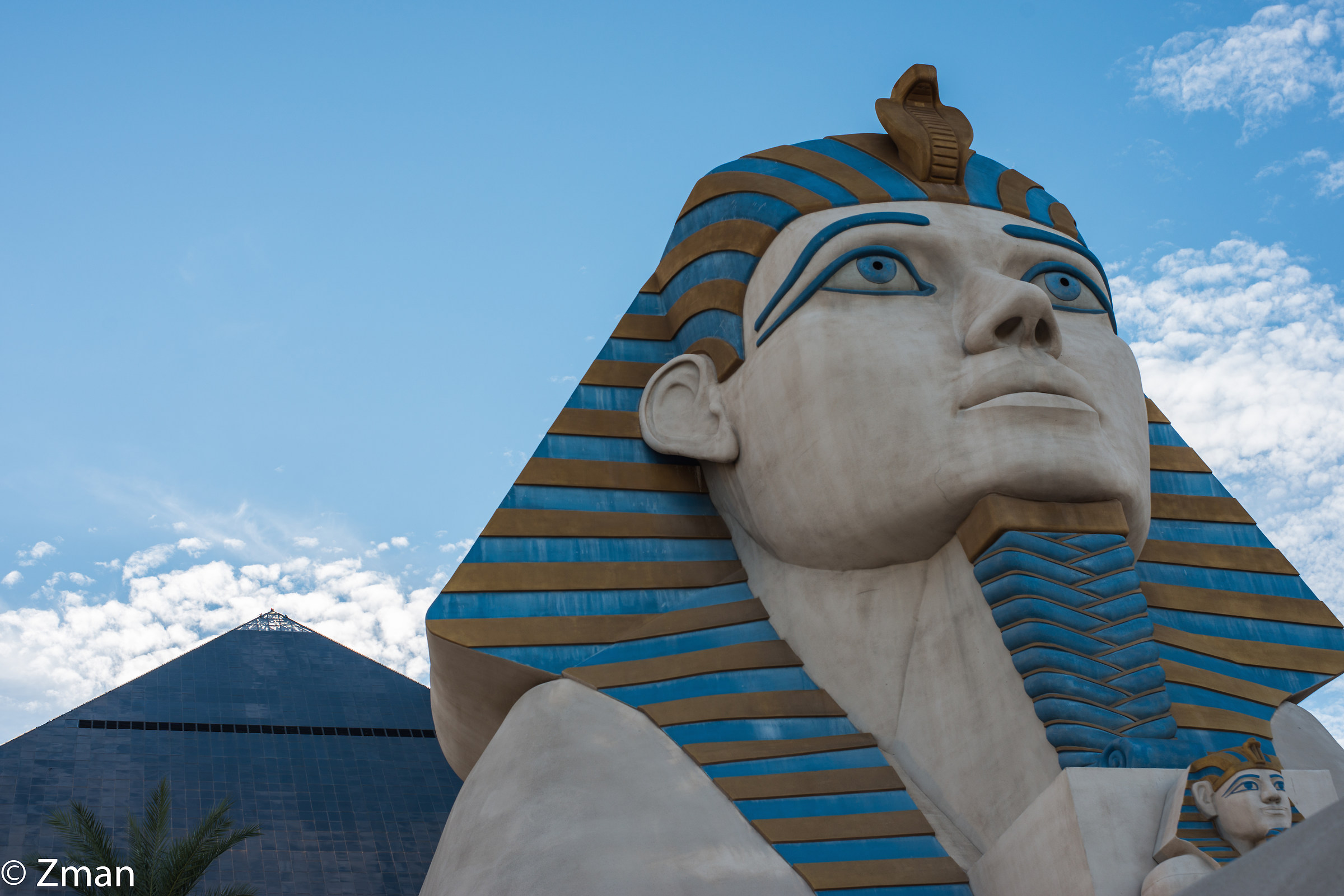The Sphinx and The Pyramid At Luxor Hotel