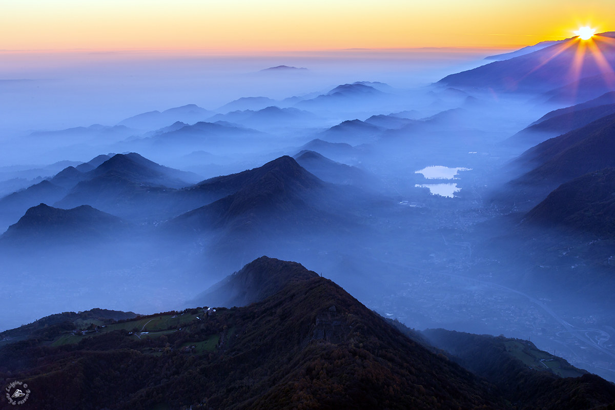 Tramonto sul monte Pizzoc
