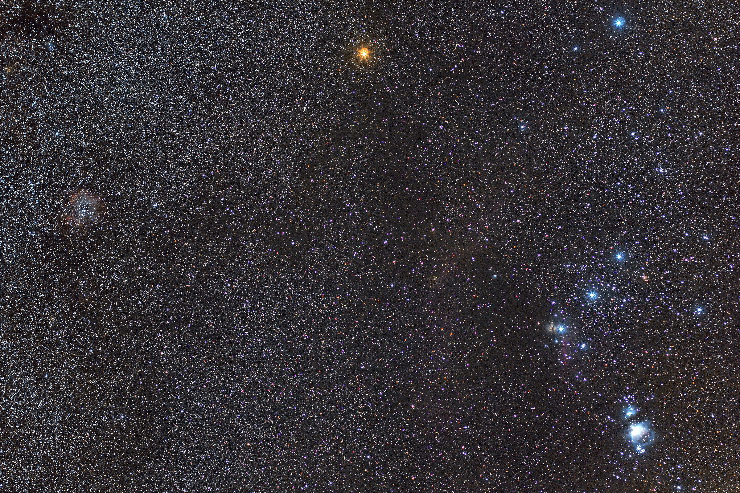 m42, orion nebula & ngc2237, rosette nebula!