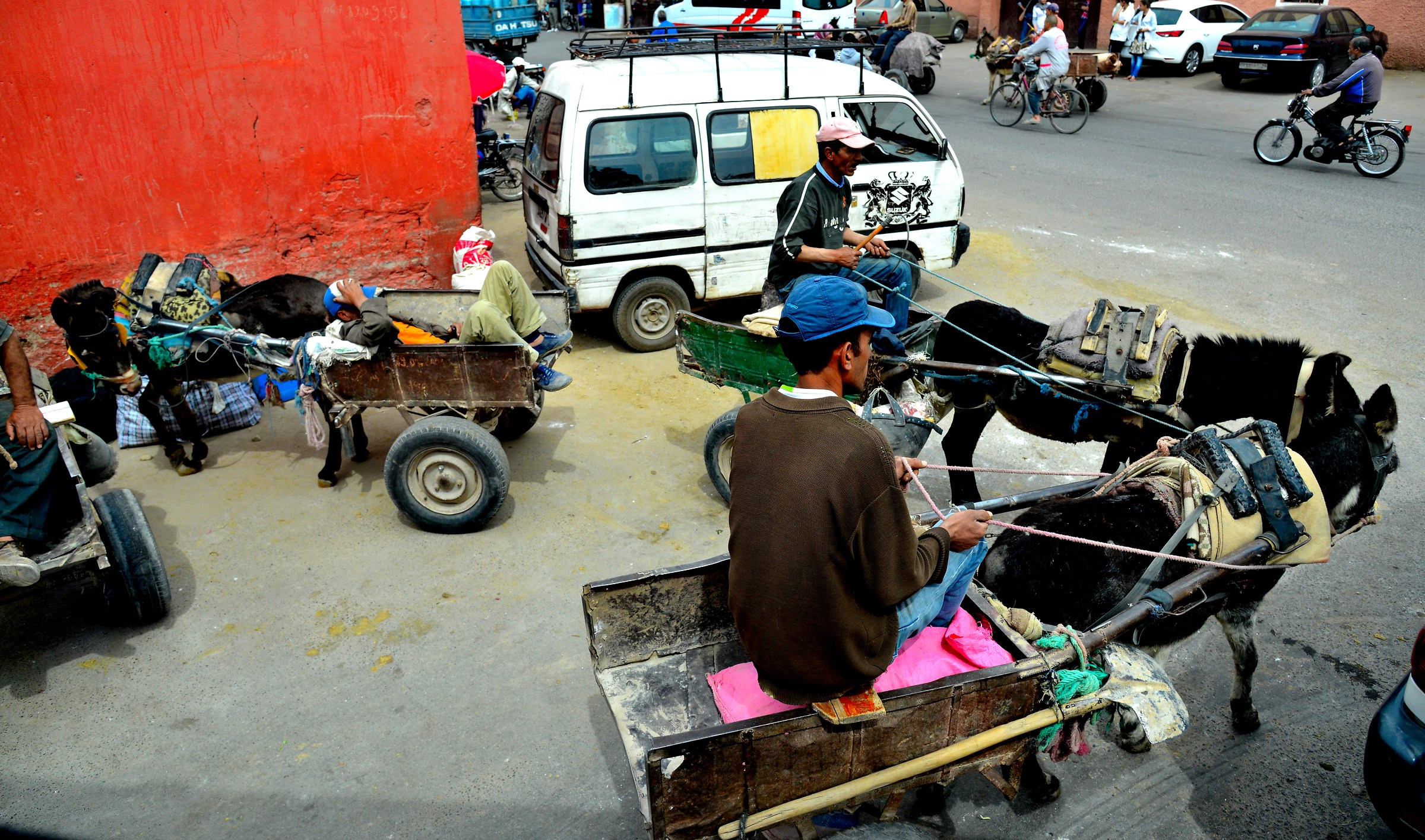 Rush hour traffic jam