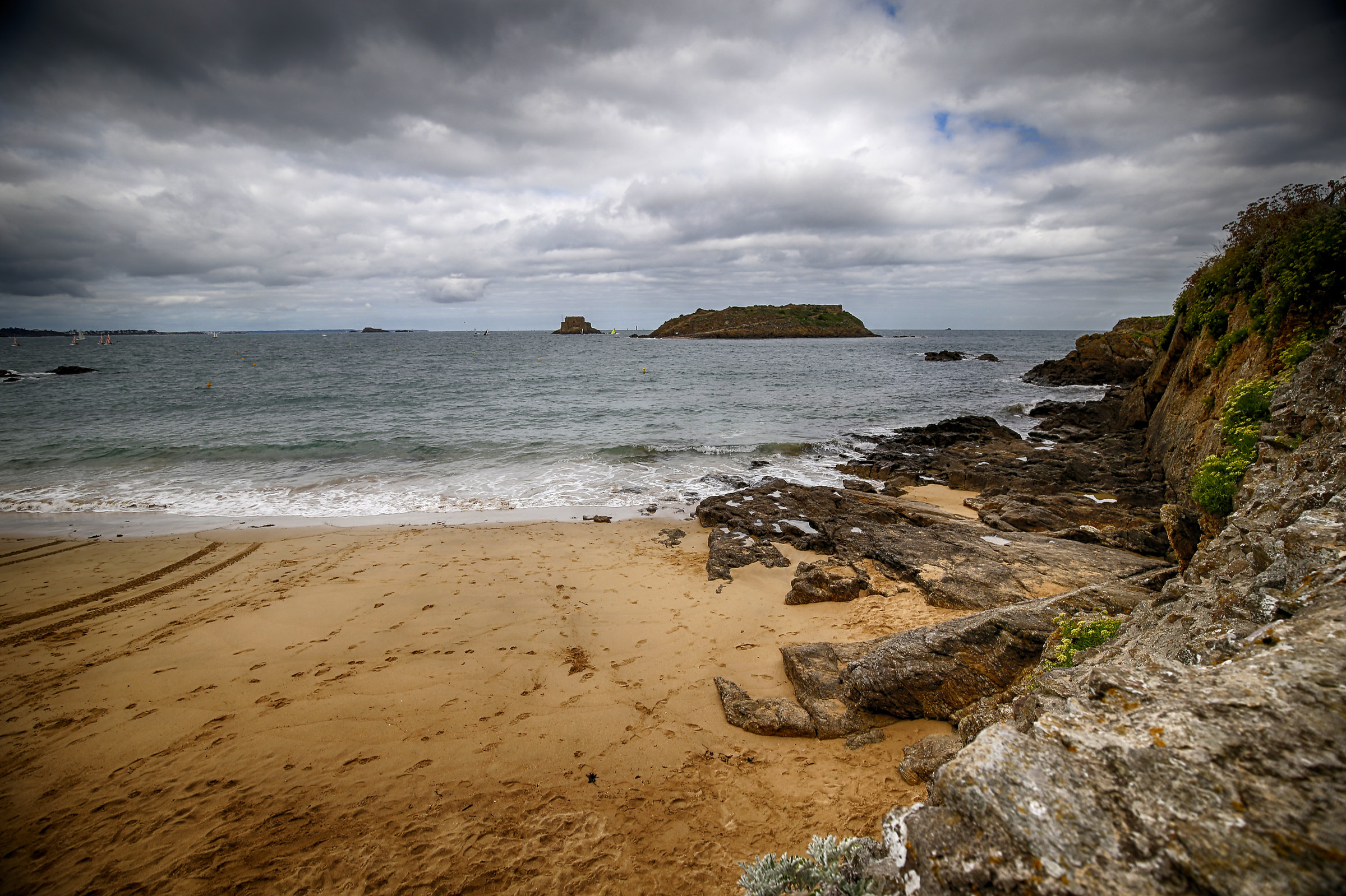 Spiaggetta a Saint Malo