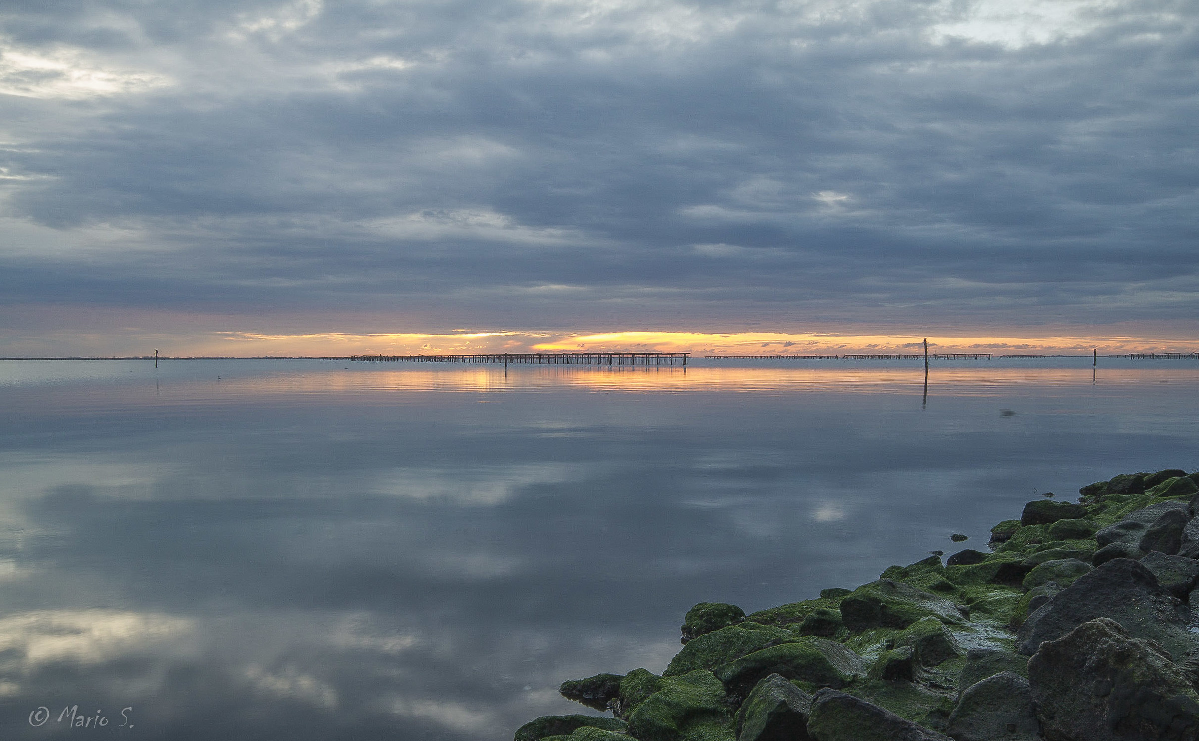 Sunrise in the Po Delta