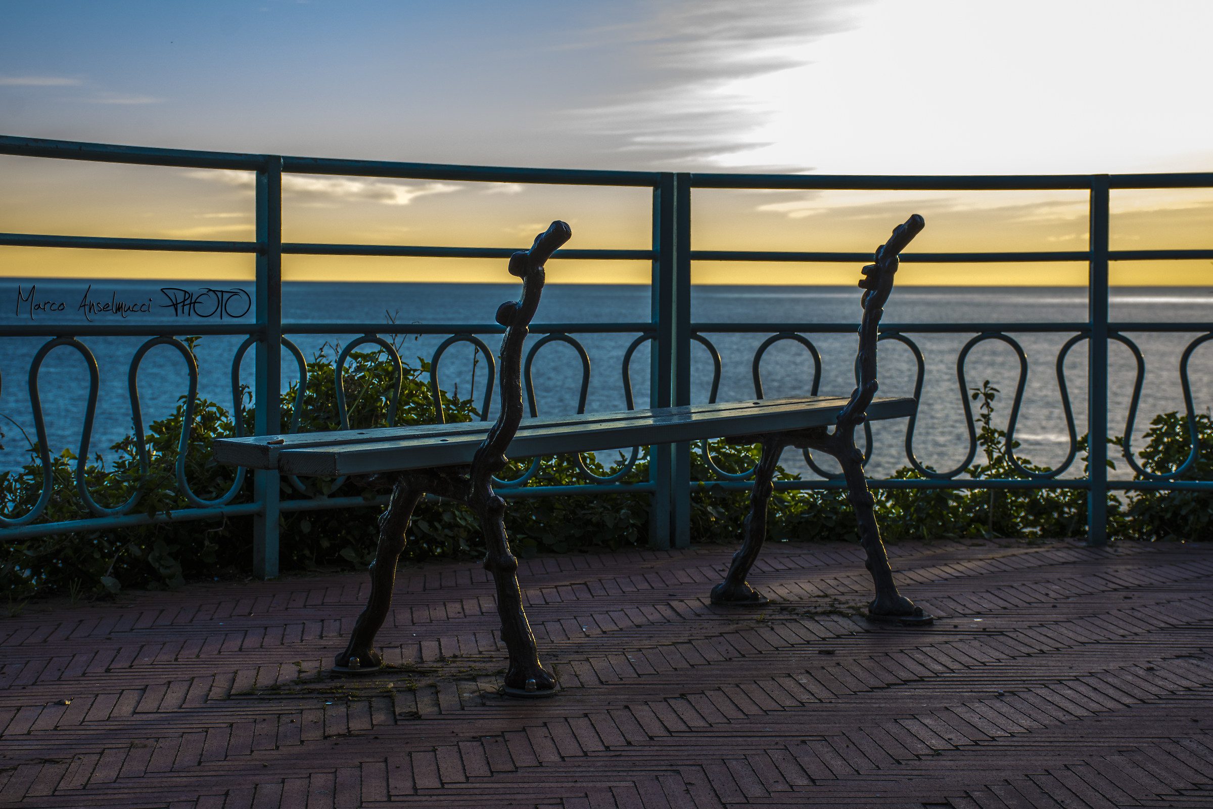Panchina passeggiata Nervi