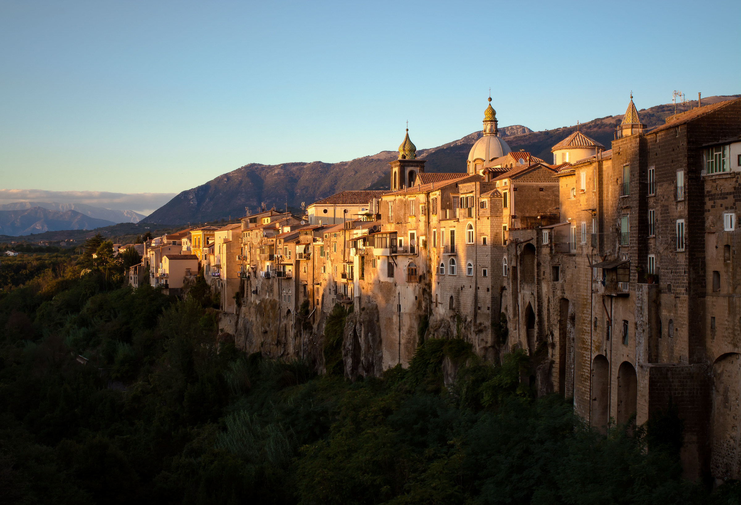 Sant'Agata de Goti at sunset