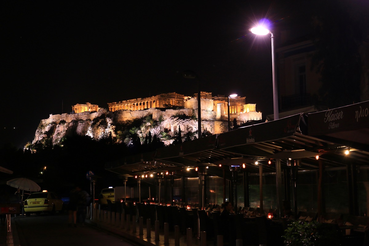 Acropolis of Athens by night