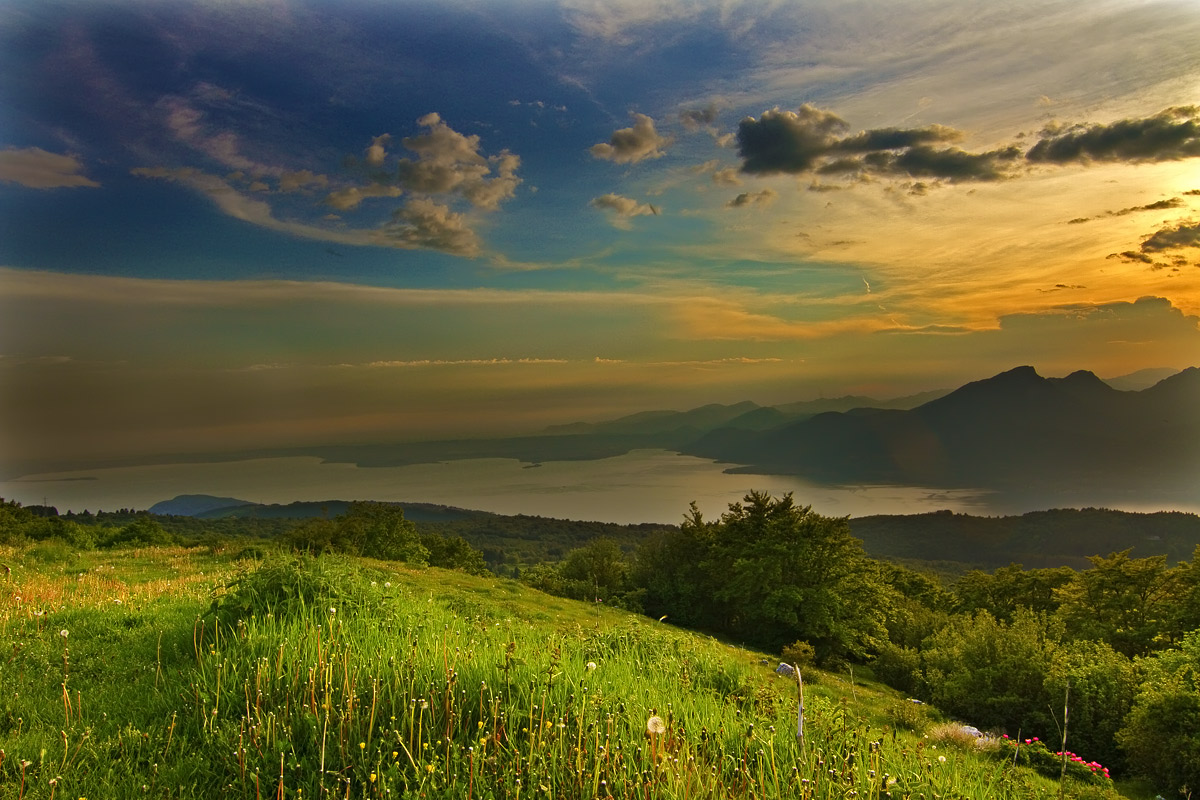 Tramonto sul lago di Garda