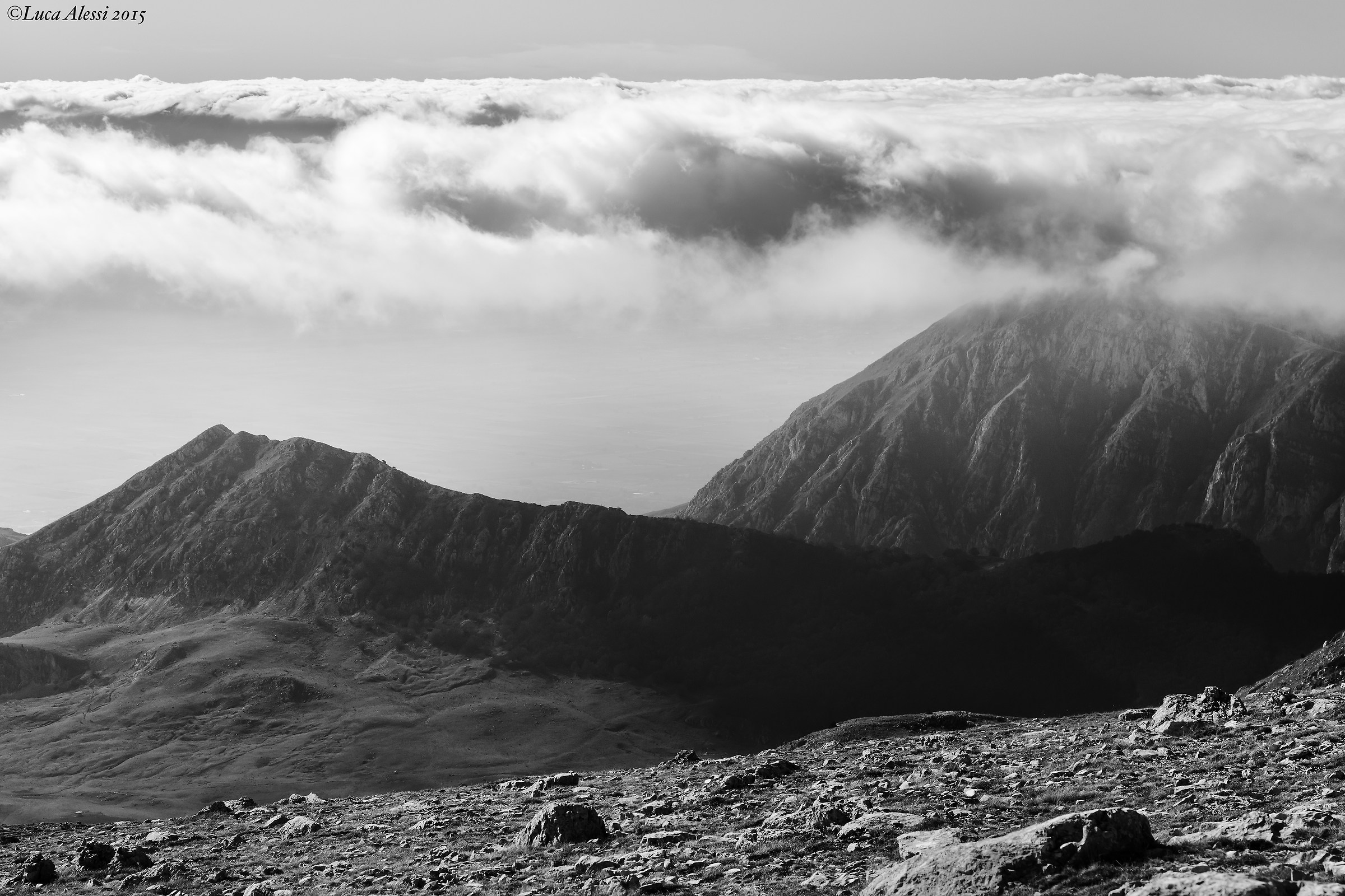 Going up the mountain Sirente