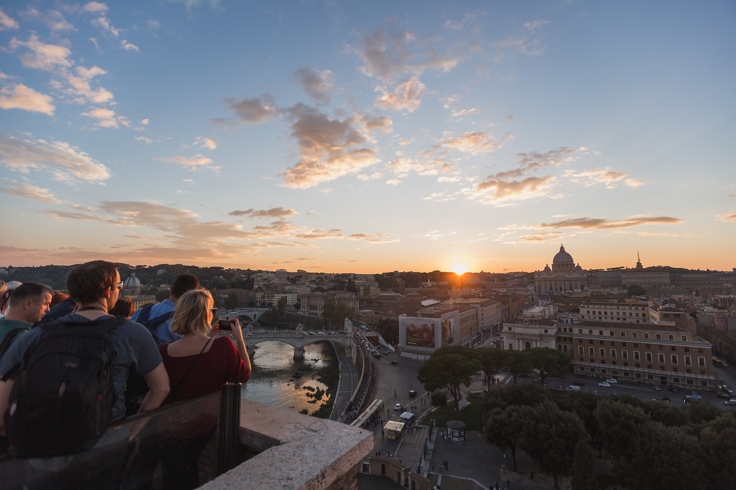 tramonto da castel sant'angelo