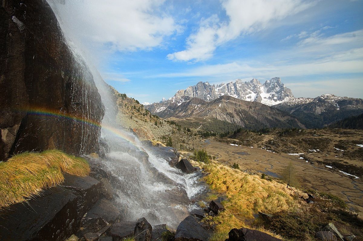 Pale di San Martino from Passo Valles
