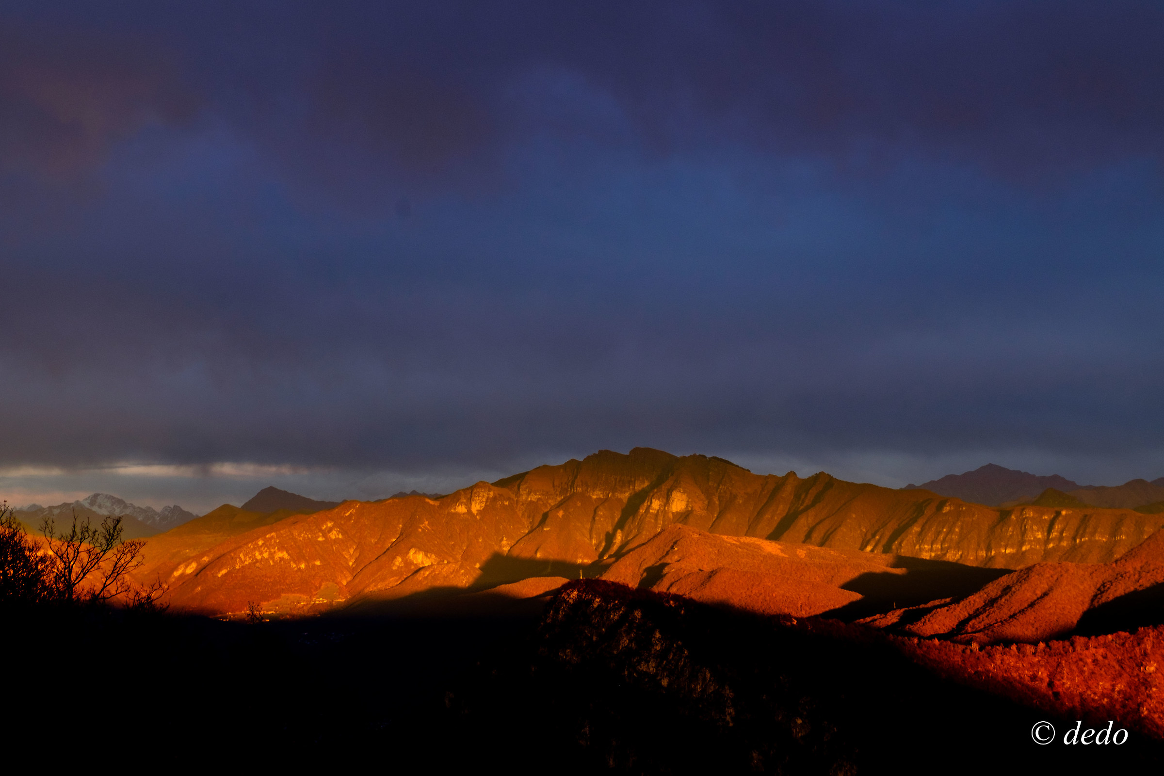 tramonto monte generoso