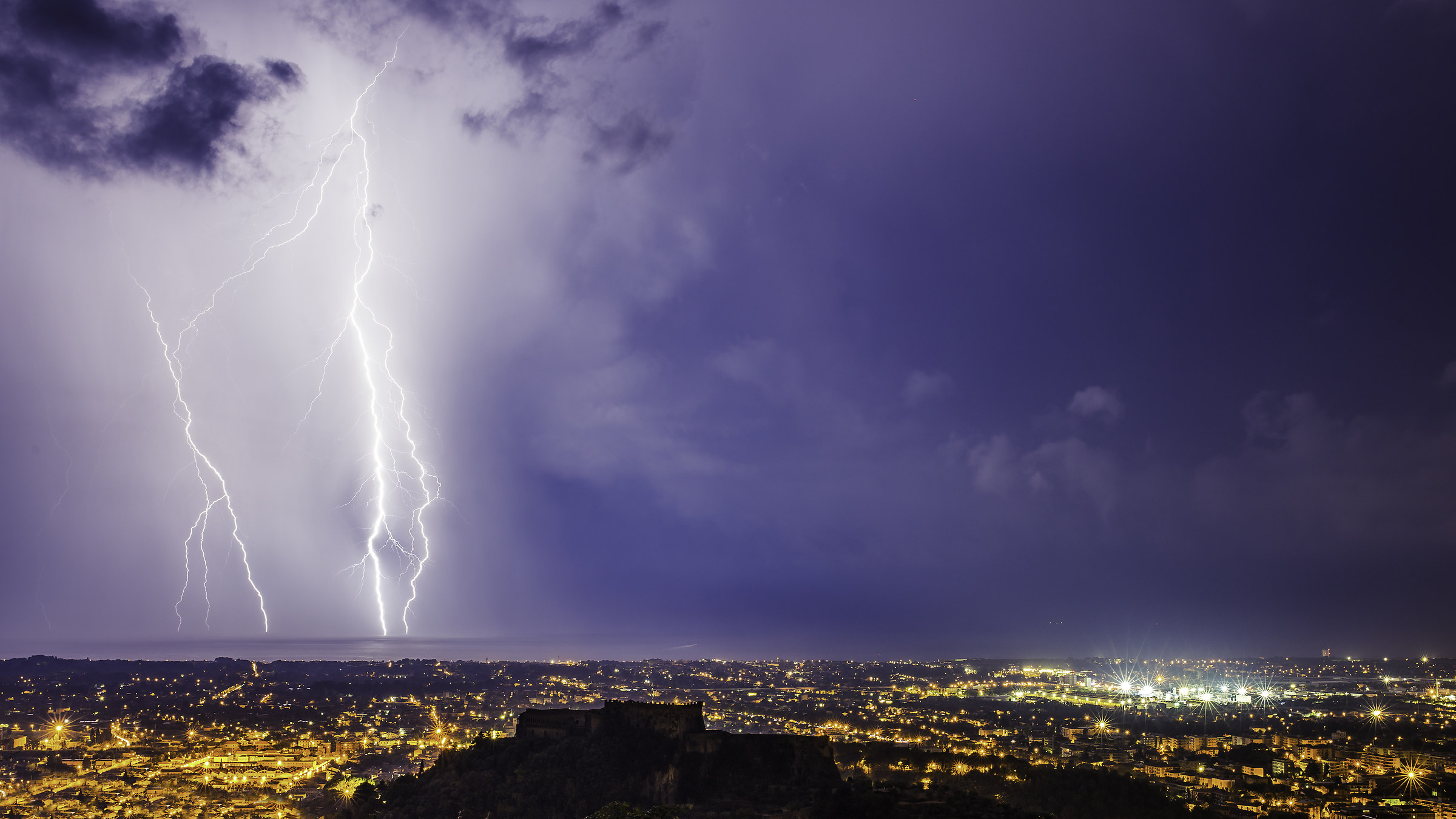 Lightning over the City
