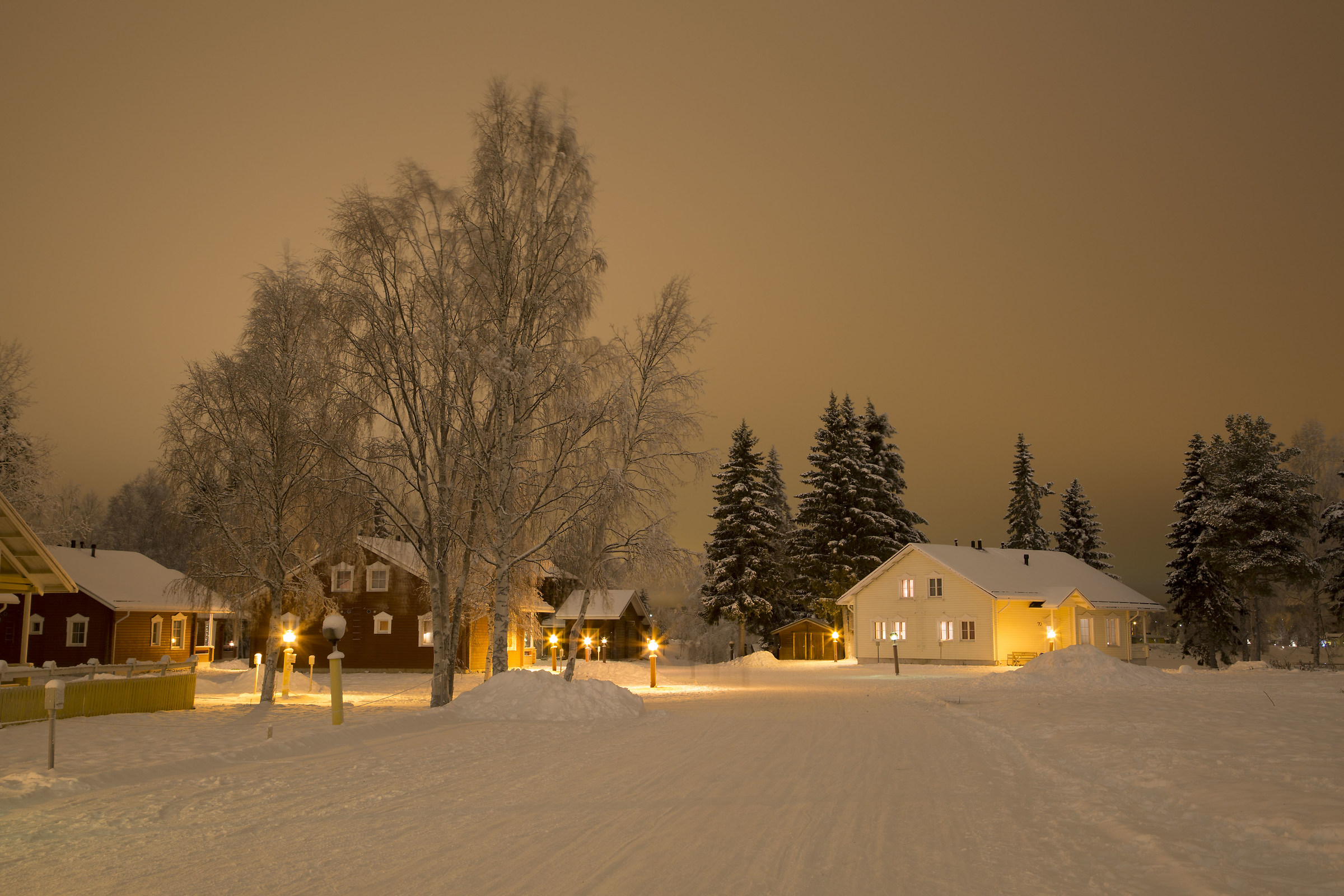 typical houses of Rovaniemi, Lapland