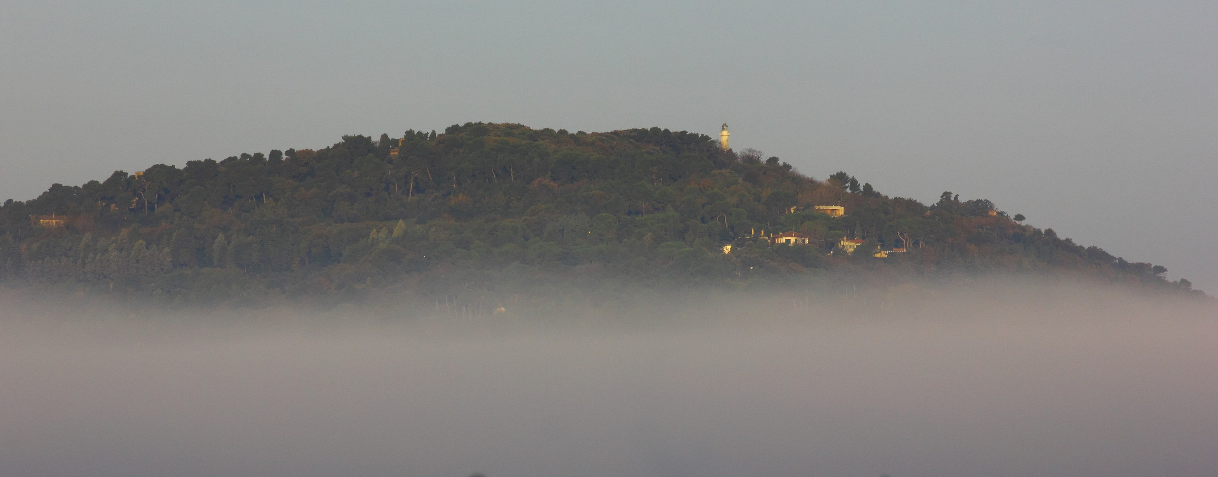 Pesaro the San Bartolo above the fog