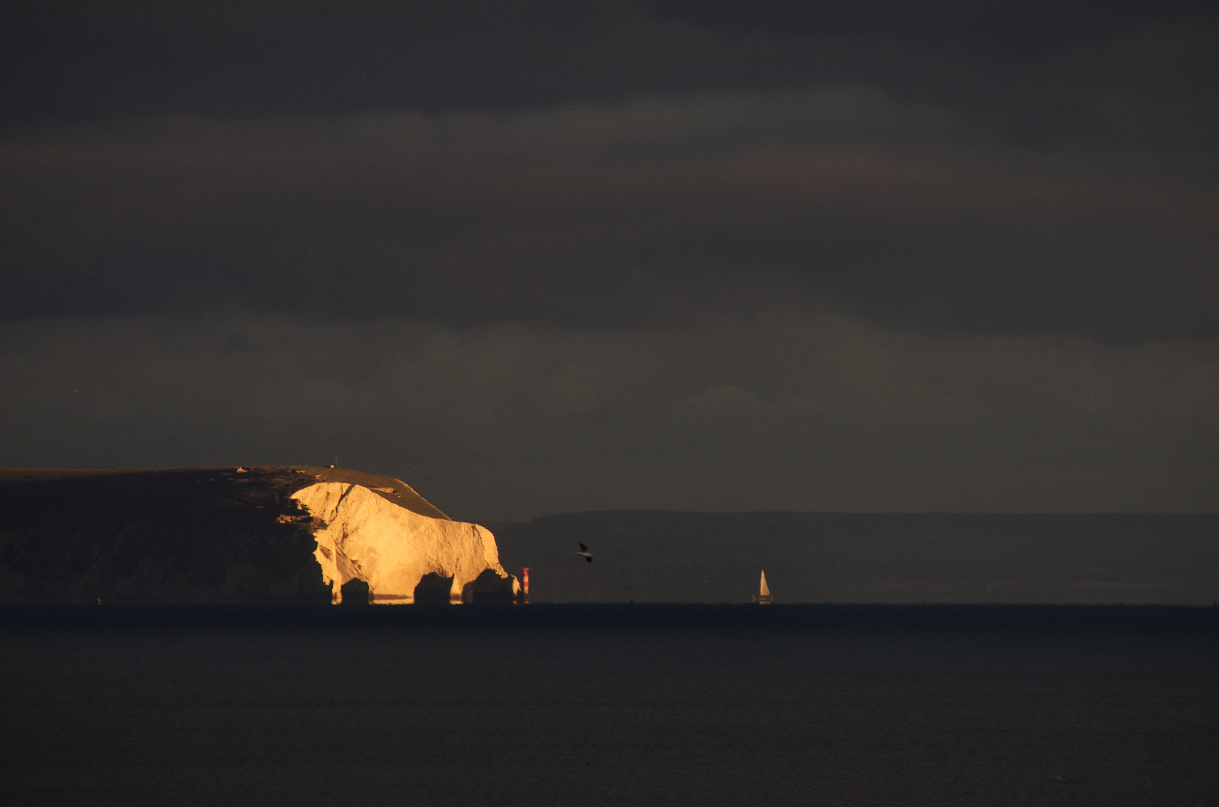 Ultima luce sul Needles ...