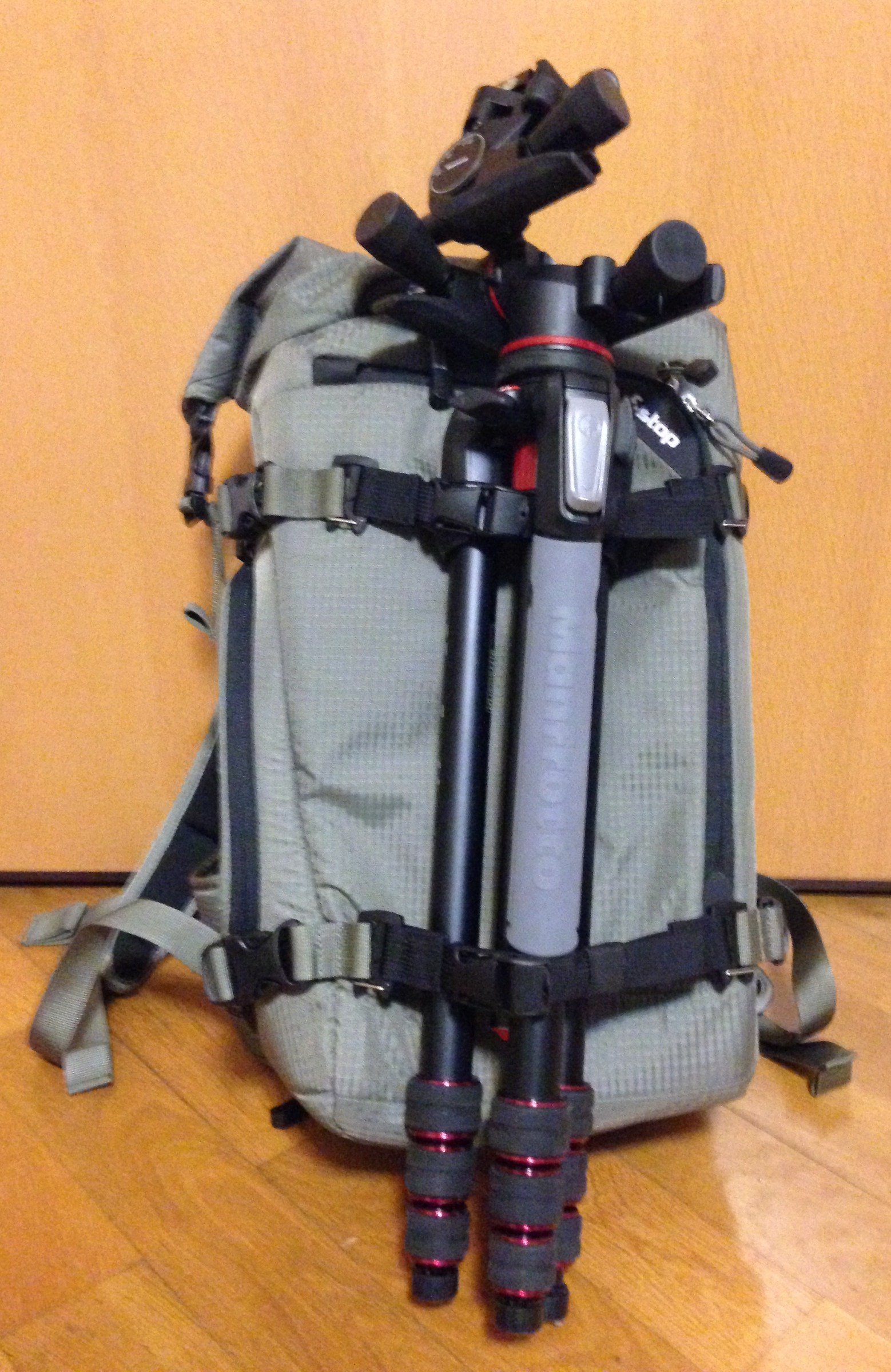 Manfrotto mhxpro-3WG + mt190goa4td 190Go! backpack on F-stop