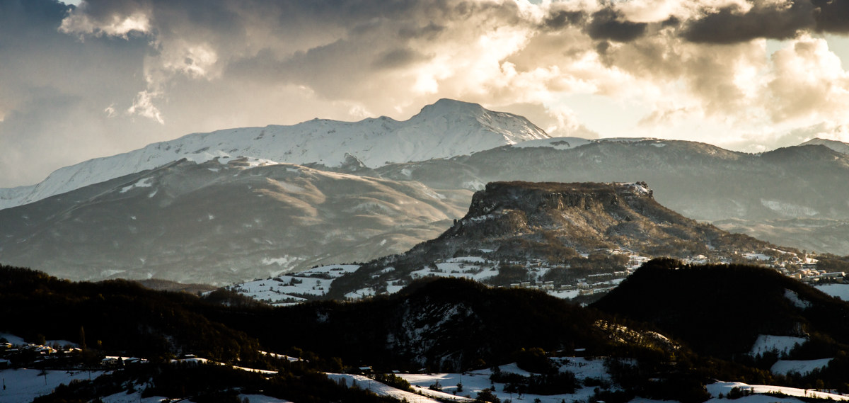 And finally came the snow