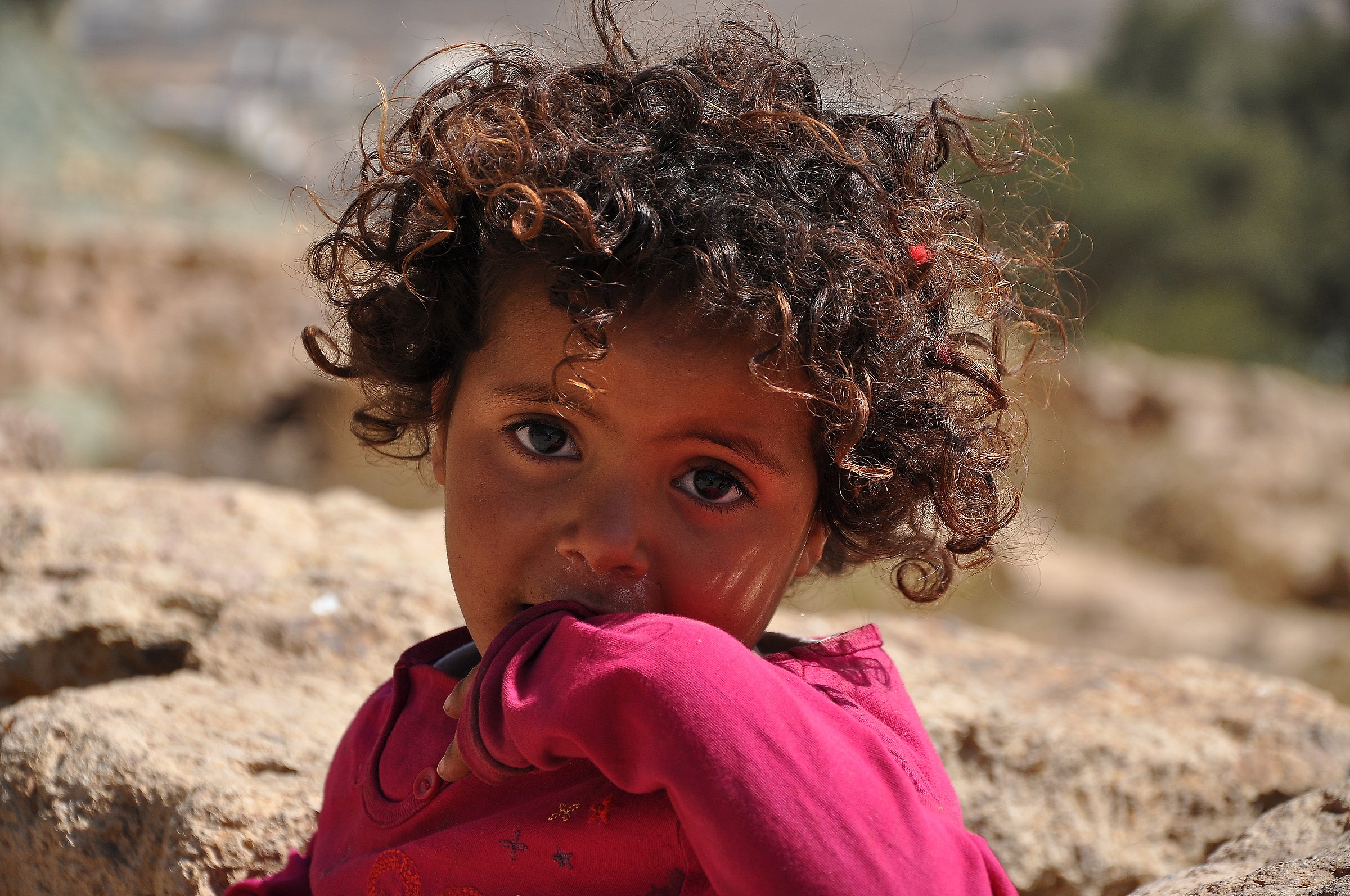 Bambina in Yemen