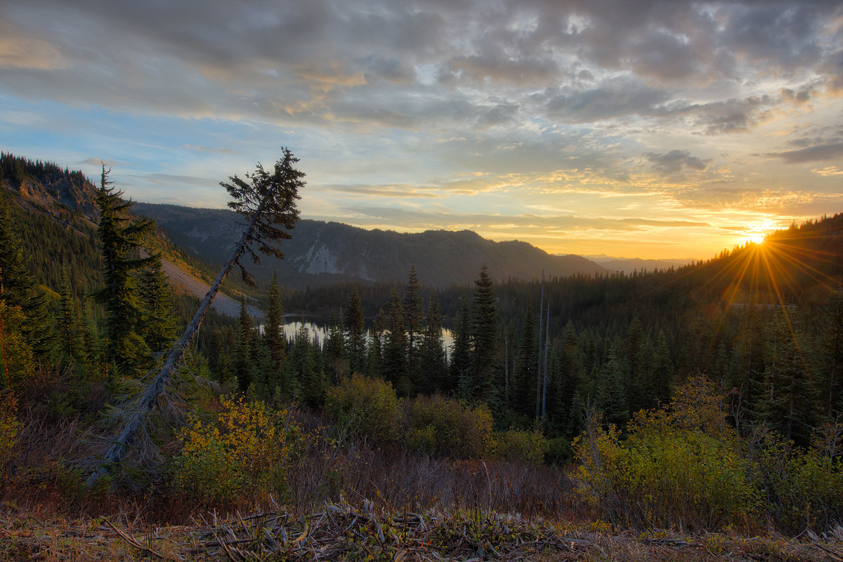 Mr. Rainier Sunrise, HDR
