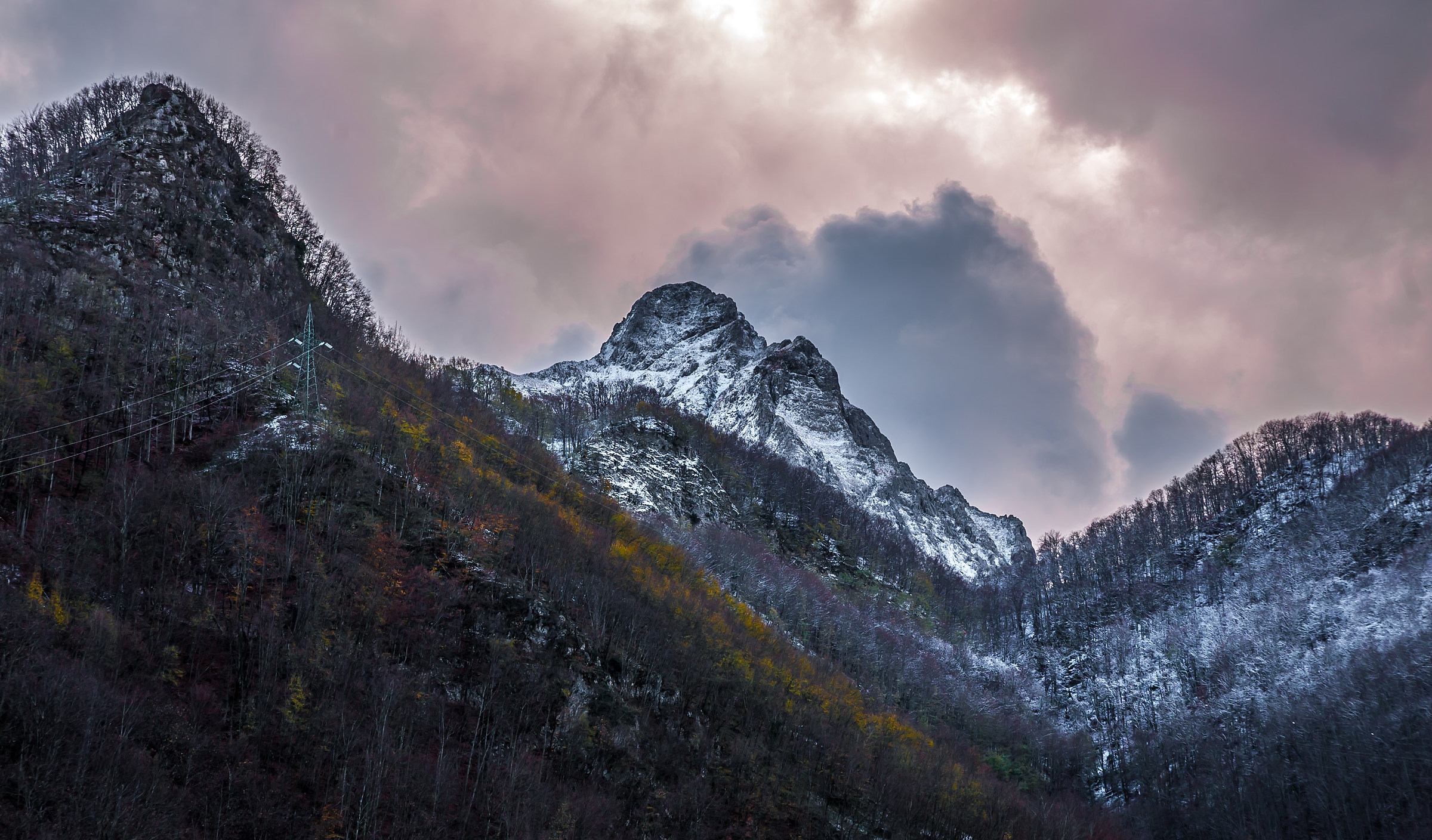 Snow in the Apuan Alps