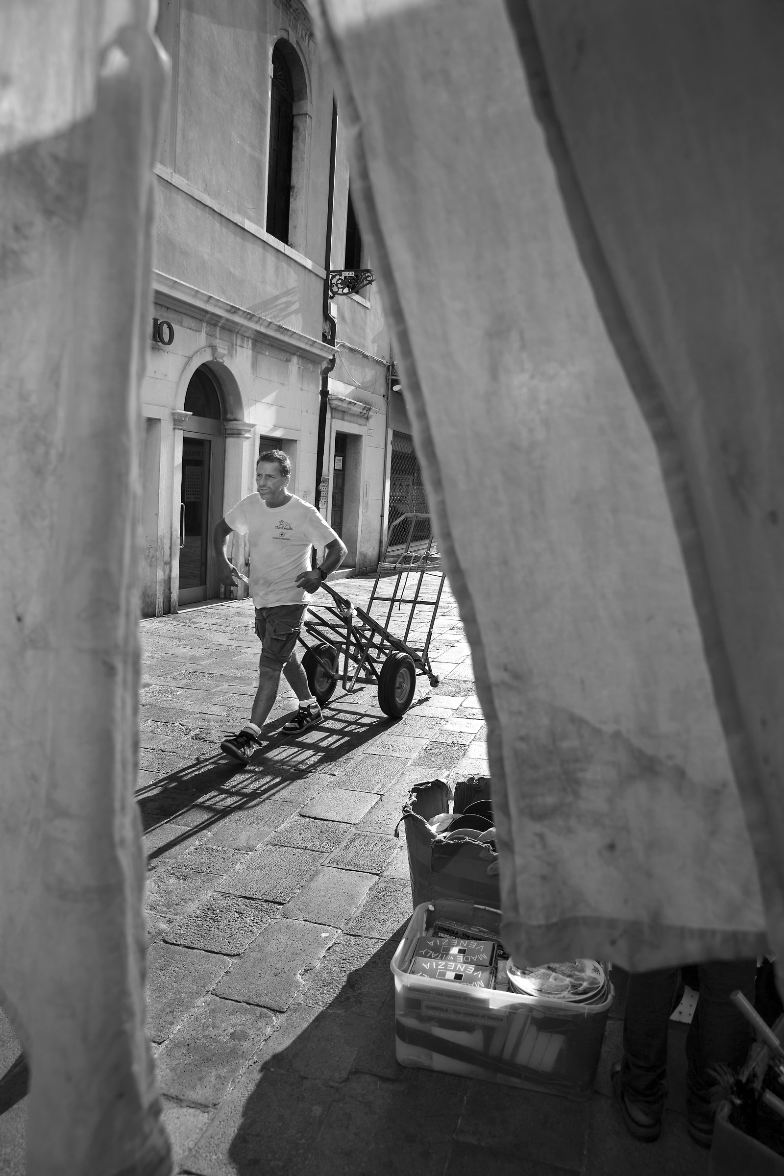 around the market in the early morning