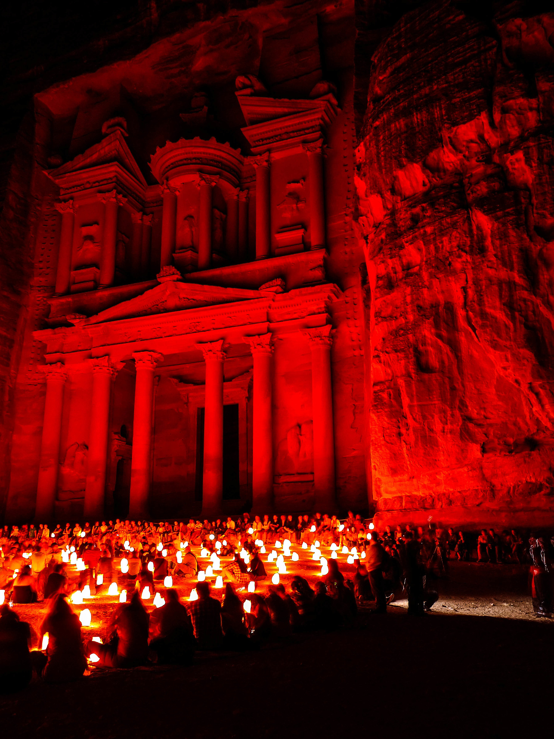 Petra nella notte delle candele