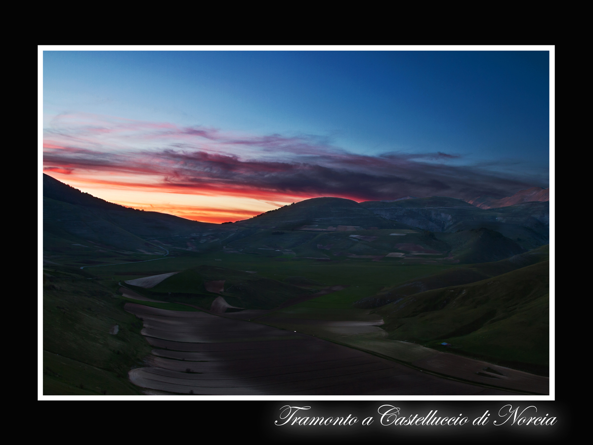 Tramonto a Castelluccio