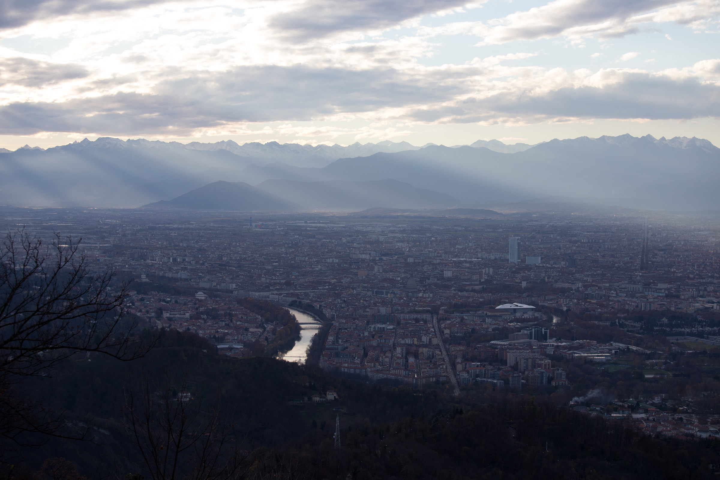 Raggi di sole su Torino